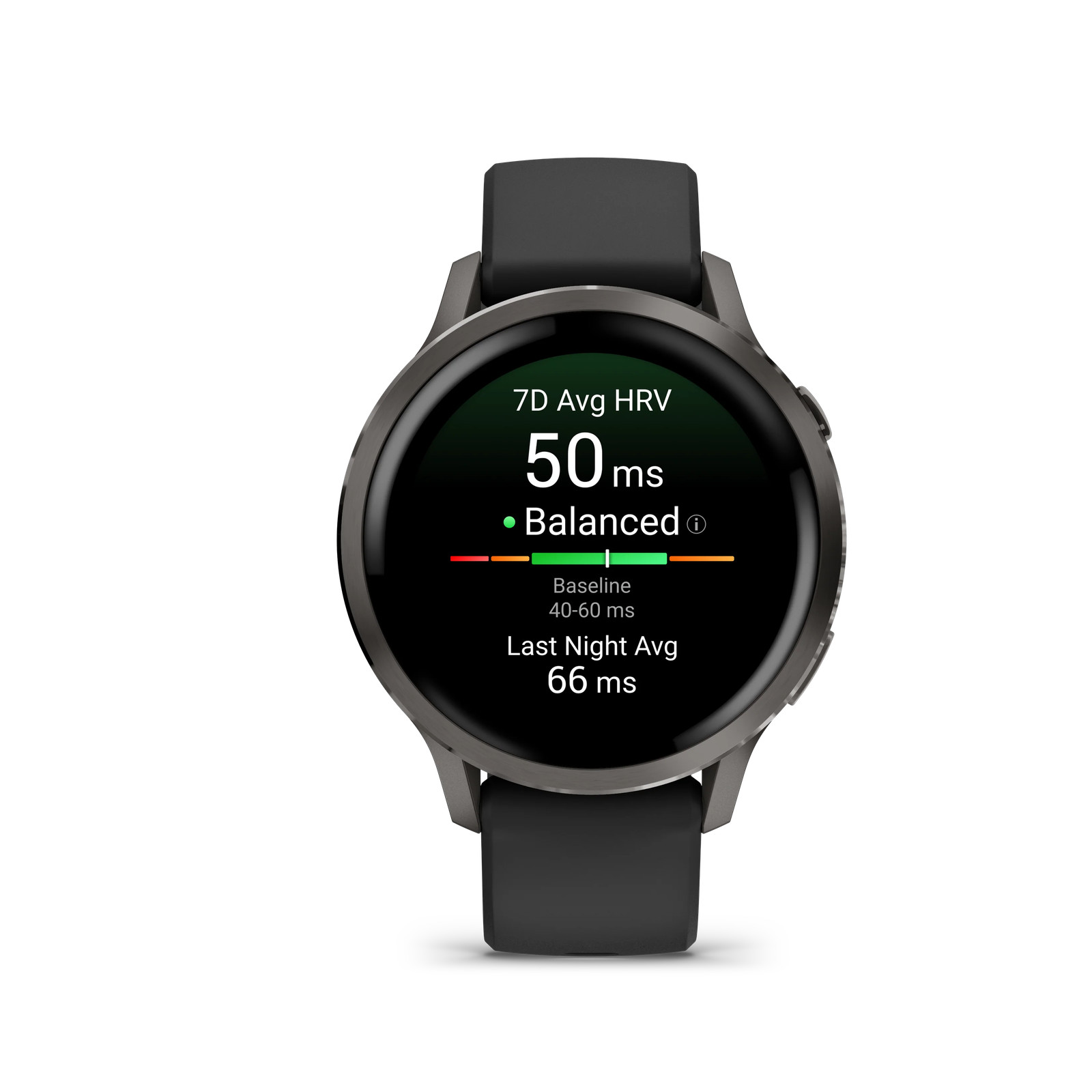 Garmin Venu 4 41 mm Slate with Black Silicone Band GPS Smartwatch 010-03013-02