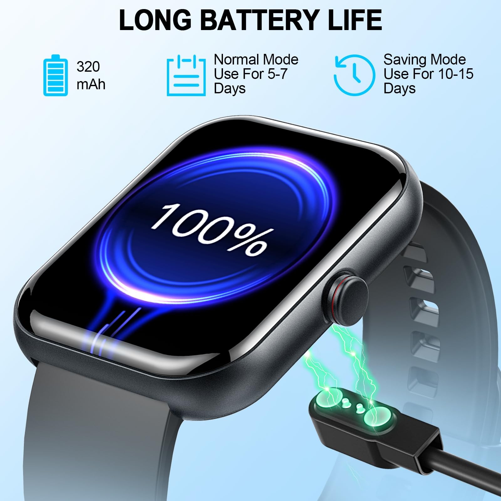 for Men & , 1.91″ Fitness Tracker with Answer/Make Calls, IP68 Waterproof, 11…
