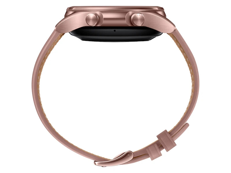 Samsung Galaxy Watch3 SM-R850 41mm Stainless Steel Case + Leather Strap – BRONZE