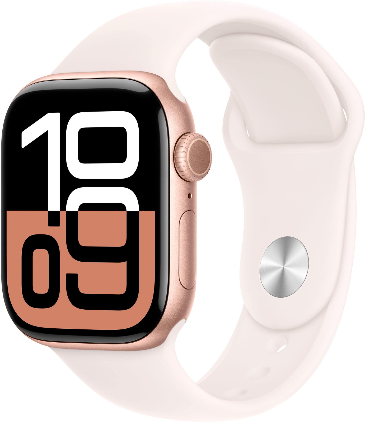 Apple Watch Gen 10 Series 10 42mm Rose Gold Aluminum – Light Blush Sport Band