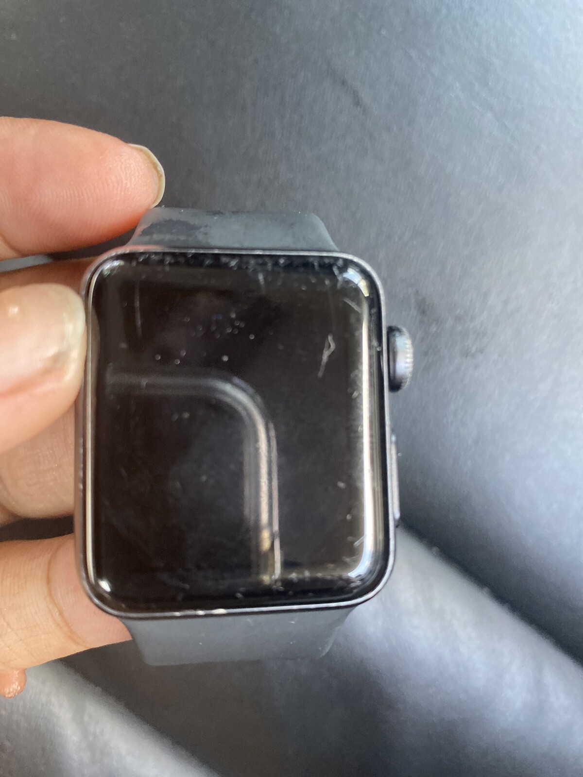 Apple Watch Series 3 38 mm Gray Case Black Aluminium Smartwatch – MTF02LLA