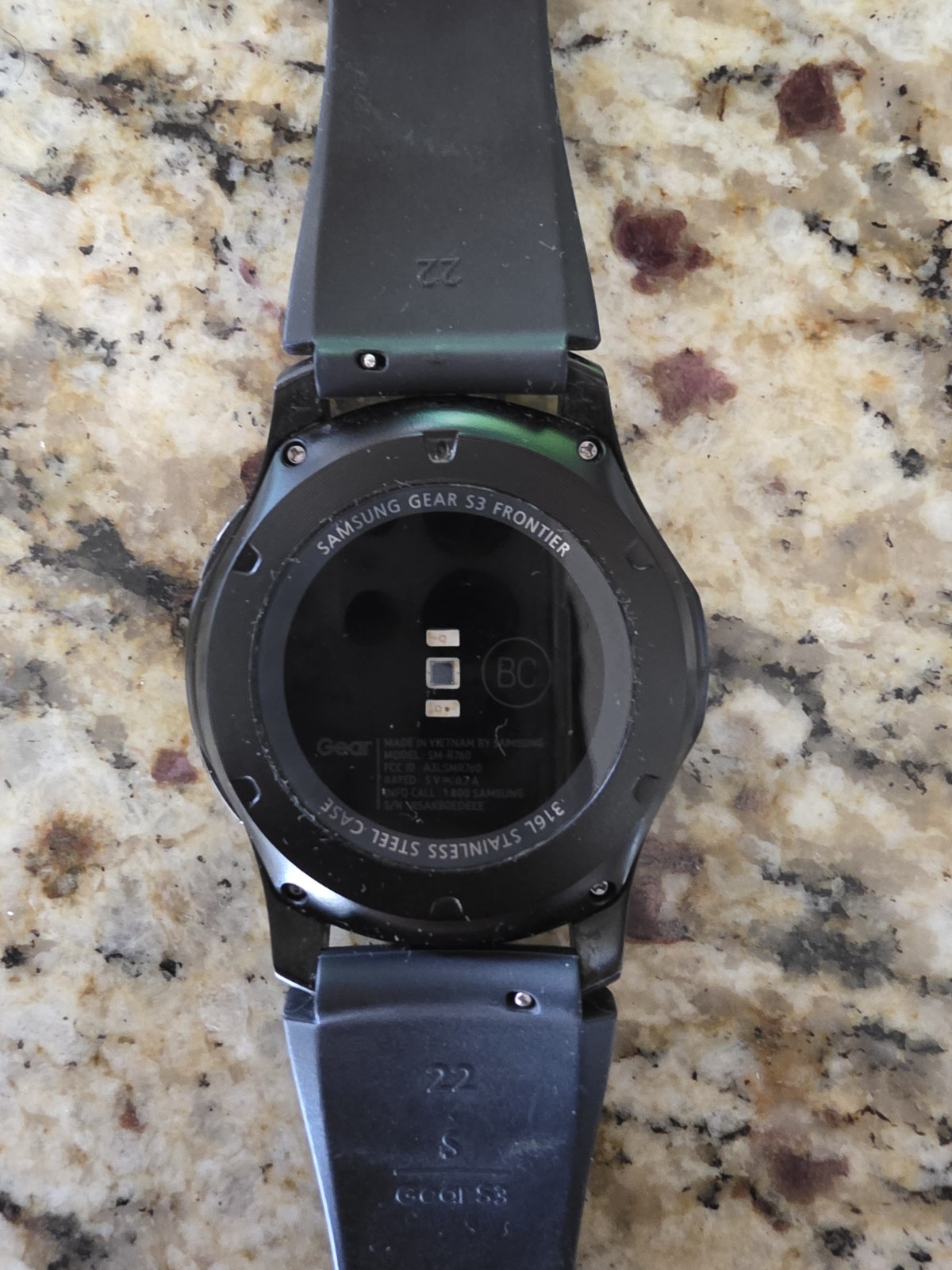 Samsung Galaxy Gear S3 Frontier 46mm With Black Sport Band