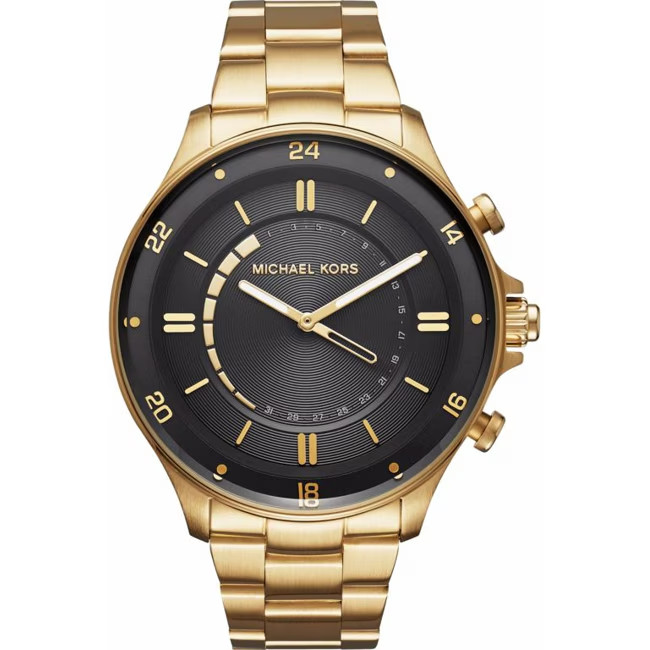 Michael Kors F1836 MKT4014 Access Reid Gold-Tone Hybrid Smartwatch