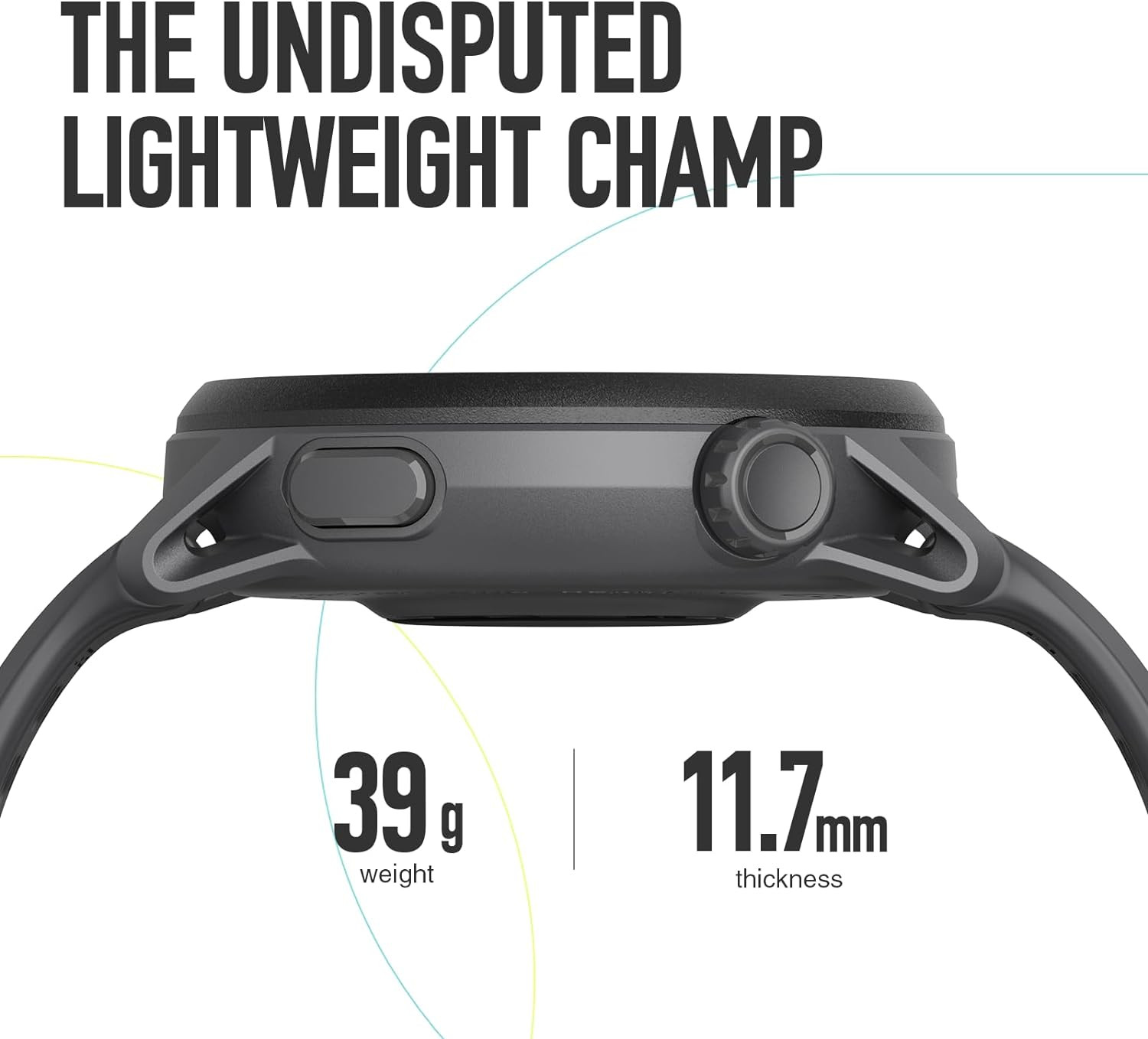 PACE 3 Sport Watch GPS, Lightweight and Comfort, 17 Days Battery Life, Dual-Freq