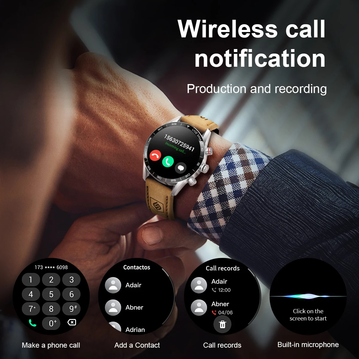 New Rugged GPS Smart Watch Men AMOLED HD Screen Heart Rate