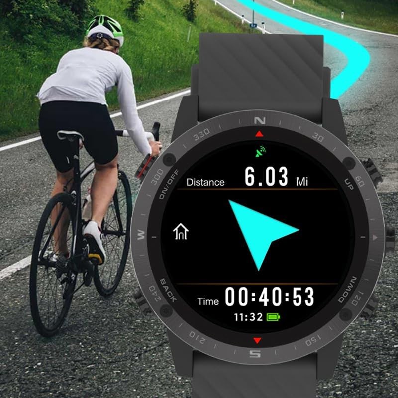 SUNROAD G5 Pro GPS Sports Watch AMOLED Fitness Tracker Running Swimming Climb…