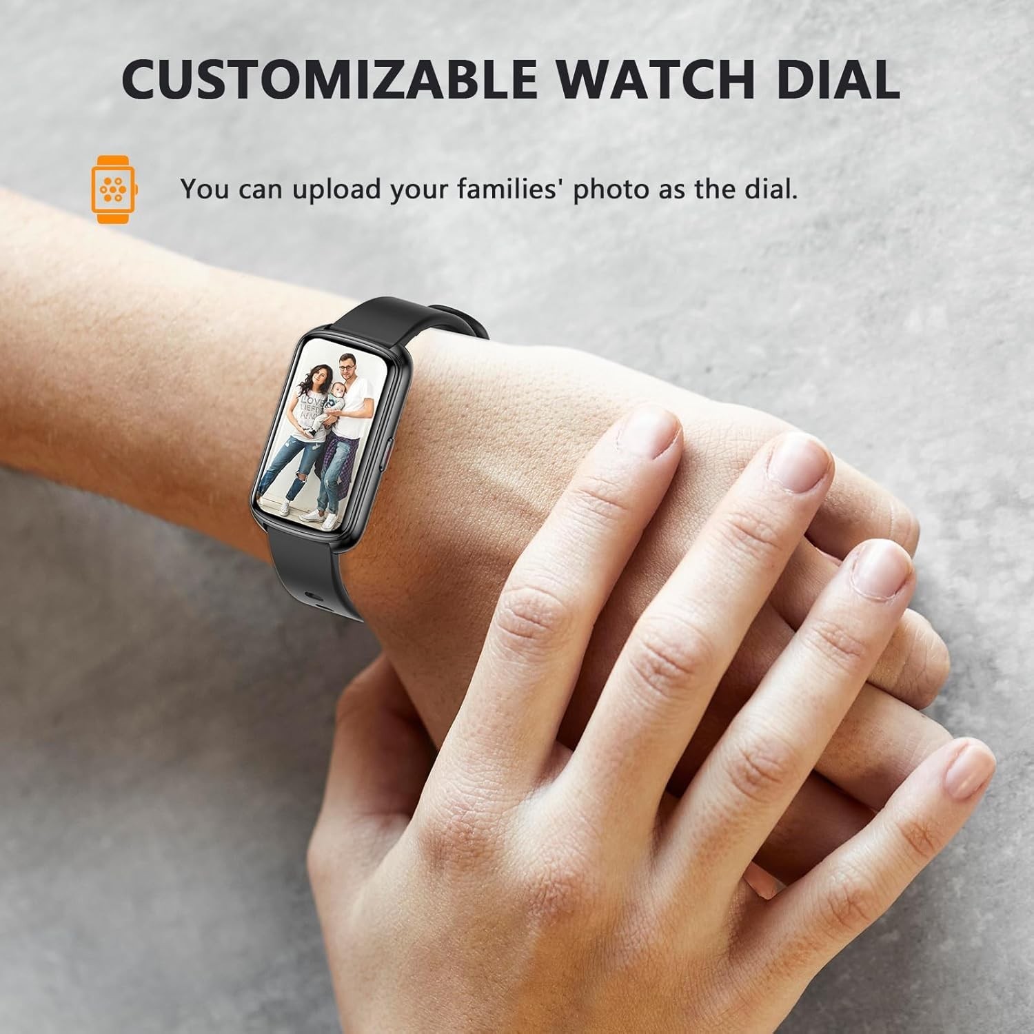 Stylish Thin Smartband Fitness Watch: HD Display & Health Monitoring Features