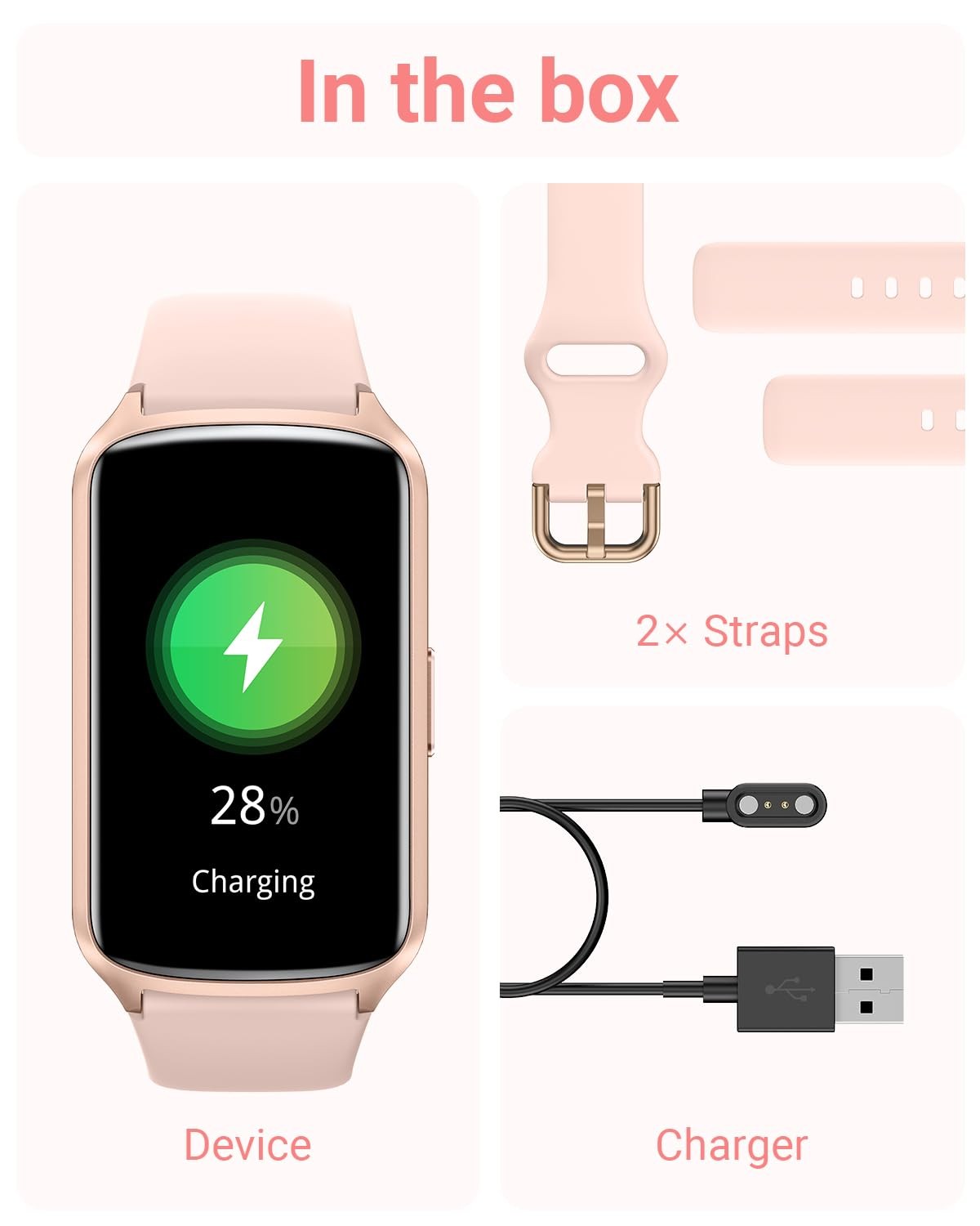 Health Fitness Tracker with 24/7 Heart Rate, Blood Oxygen, Blood Pressure, Sl…