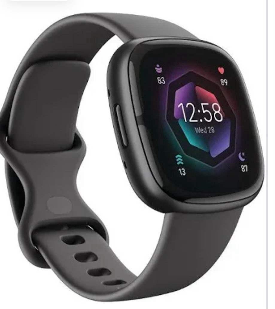 Fitbit Sense 2 Health and Fitness Smartwatch, One Size-Grey/Graphite (FB521BKGB)