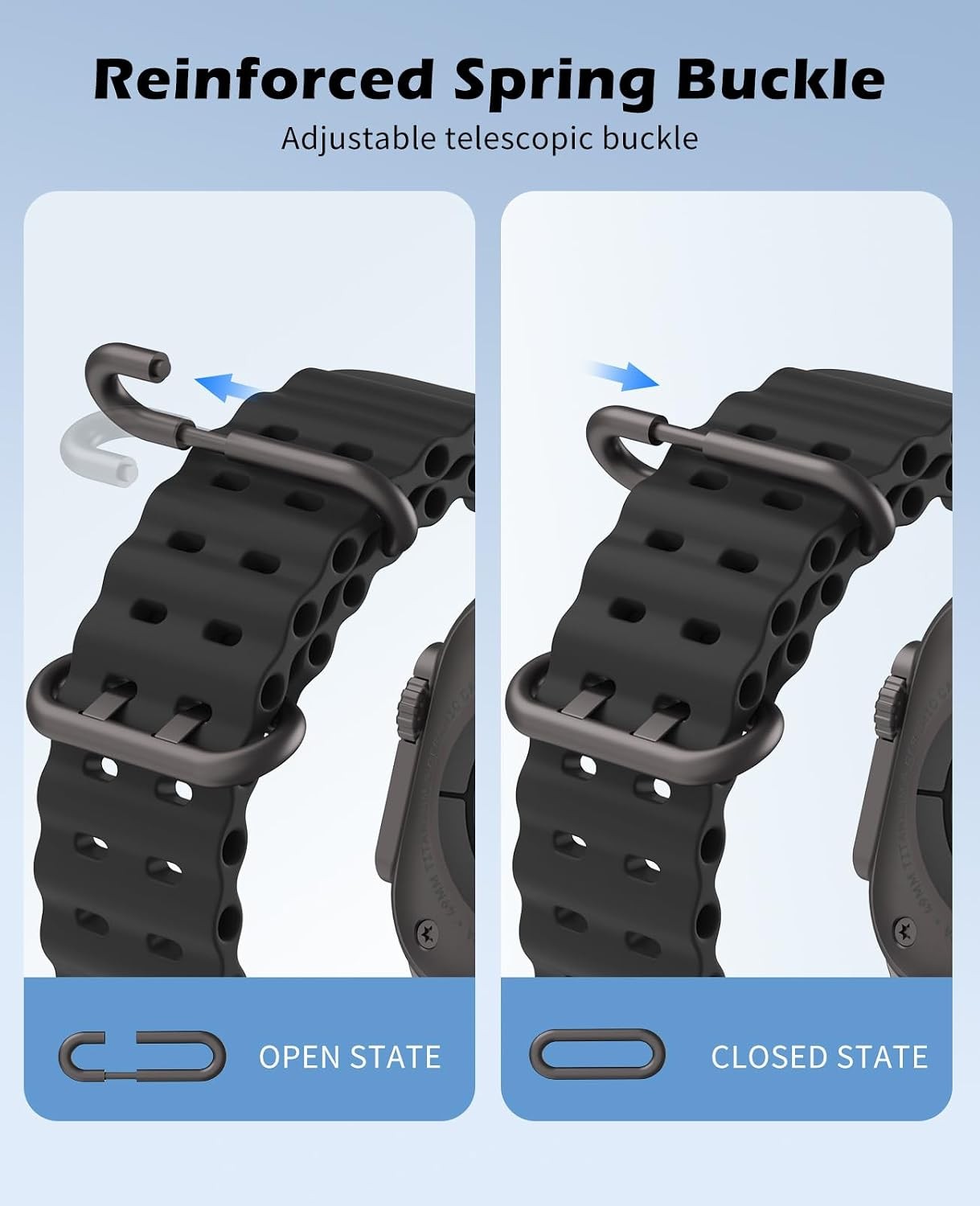 Breathable Sport Strap Compatible with Apple Watch Ultra 49mm