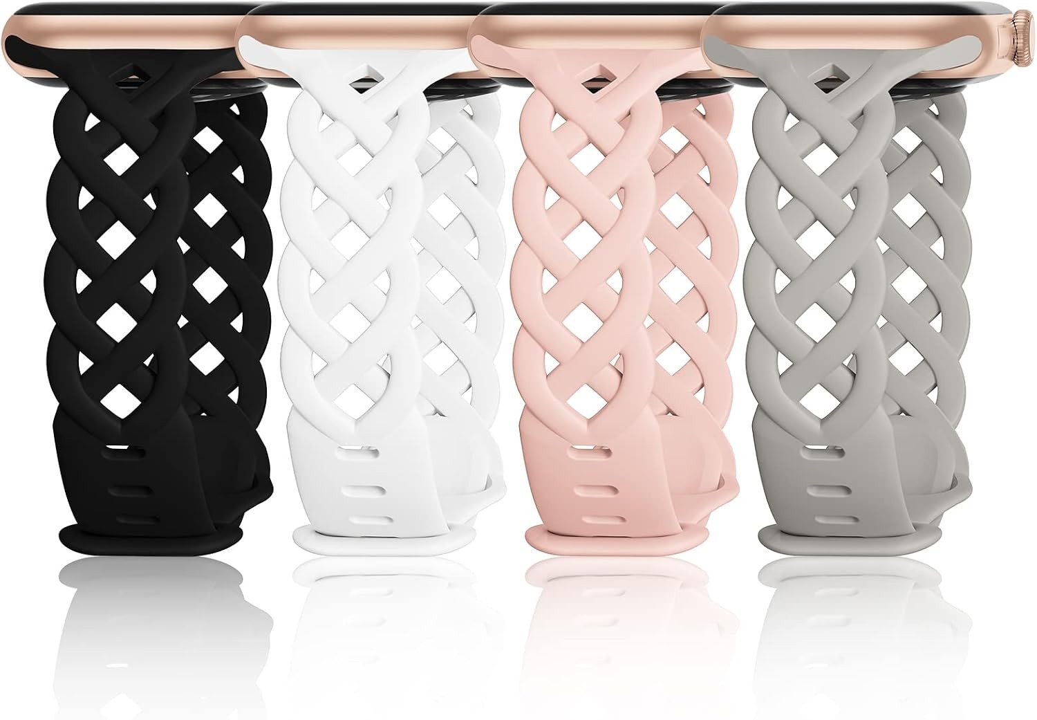 Case For Apple Watch 38mm 40mm 41mm 42mm 44mm 45mm 46mm 49mm Floral Silicone Str