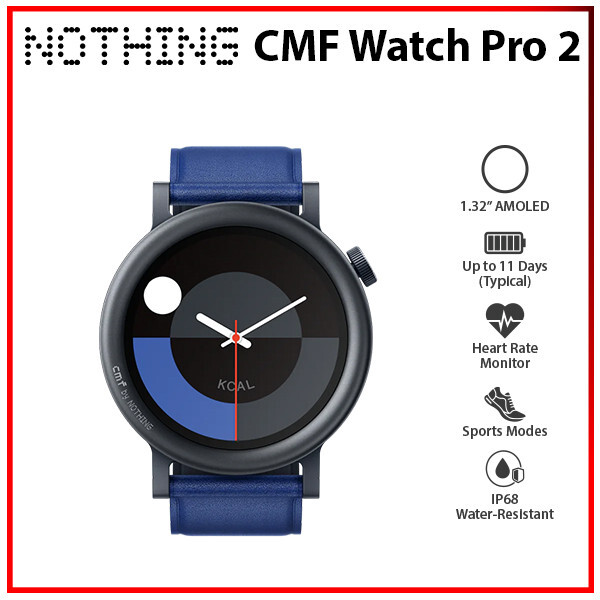 NOTHING CMF Watch Pro 2 BLUE 1.32″ AMOLED Bluetooth iOS Android Smartwatch