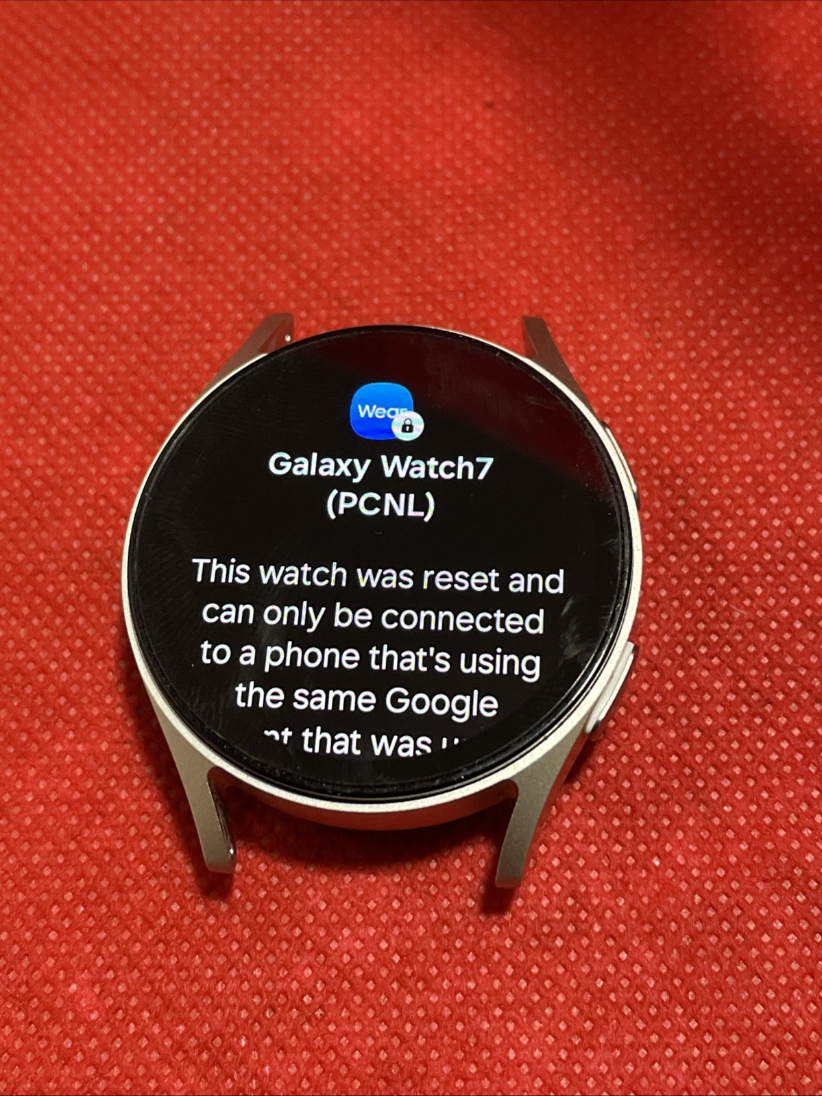 *AS-IS* Samsung Galaxy Watch 7 SM-L300 40mm GPS Bluetooth Silver – For Parts!!!