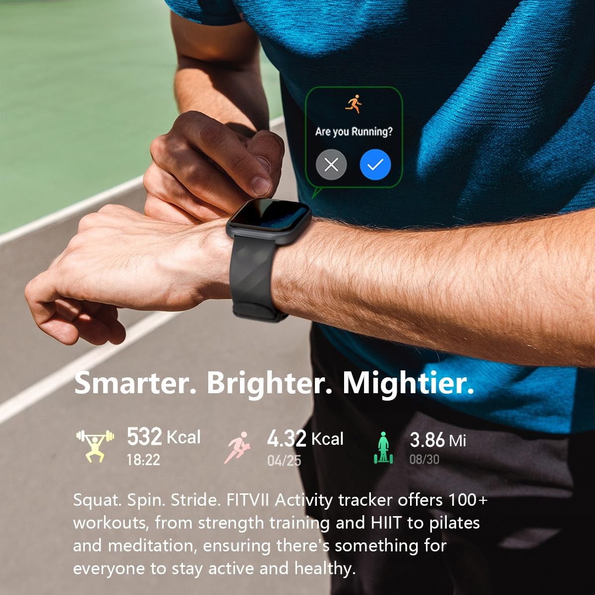 Health & Fitness Tracker (Answer/Make Calls), Smart Watch with 24/7 Heart Rat…