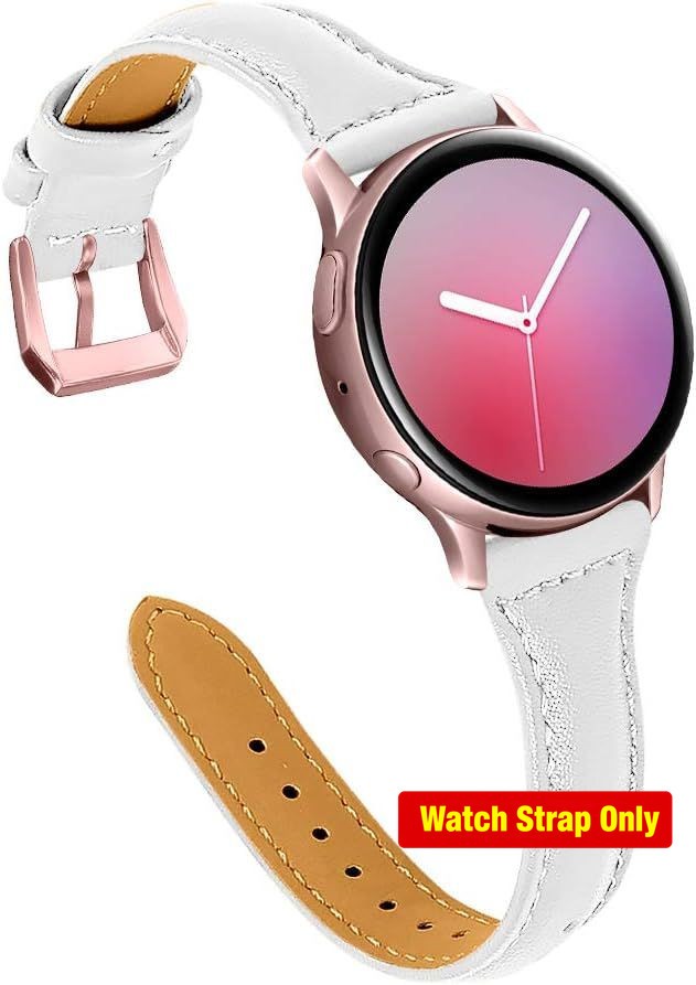 20mm Leather Strap Compatible with Samsung Galaxy Watch 7 40mm 44mm