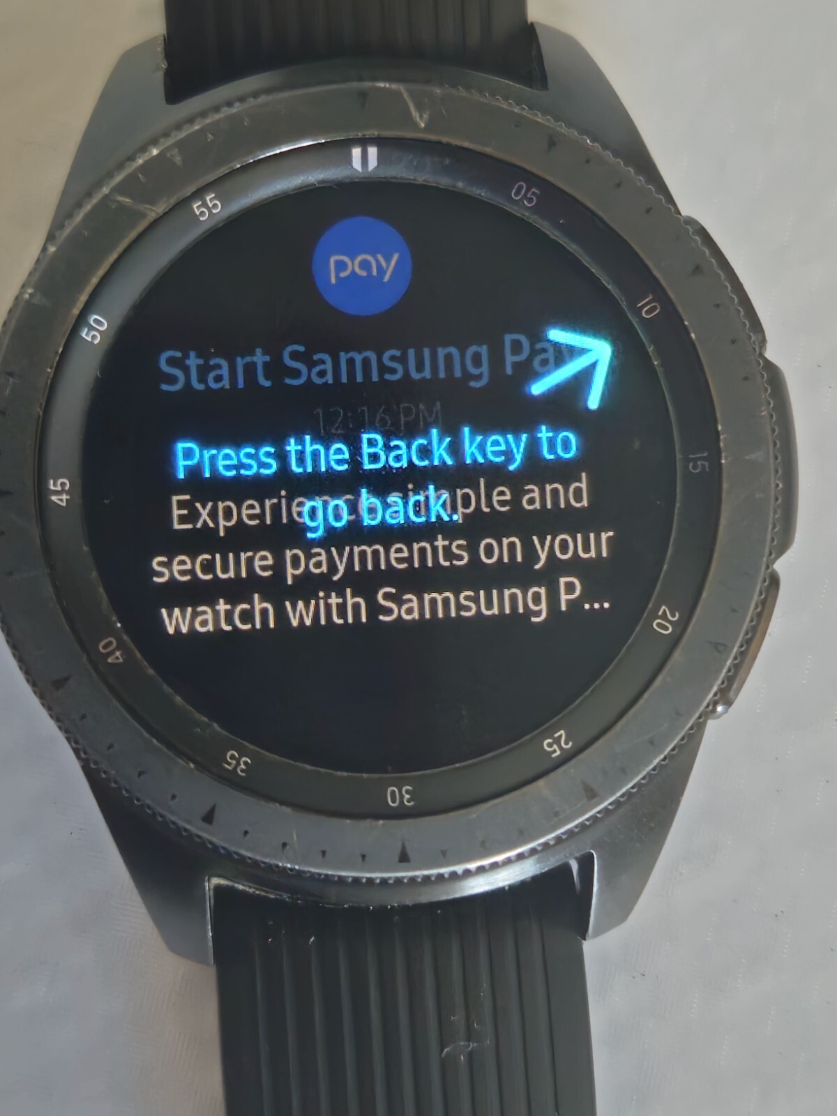 Samsung Galaxy Watch SM-R810 42mm Midnight Black Stainless Steel GPS. Read!!