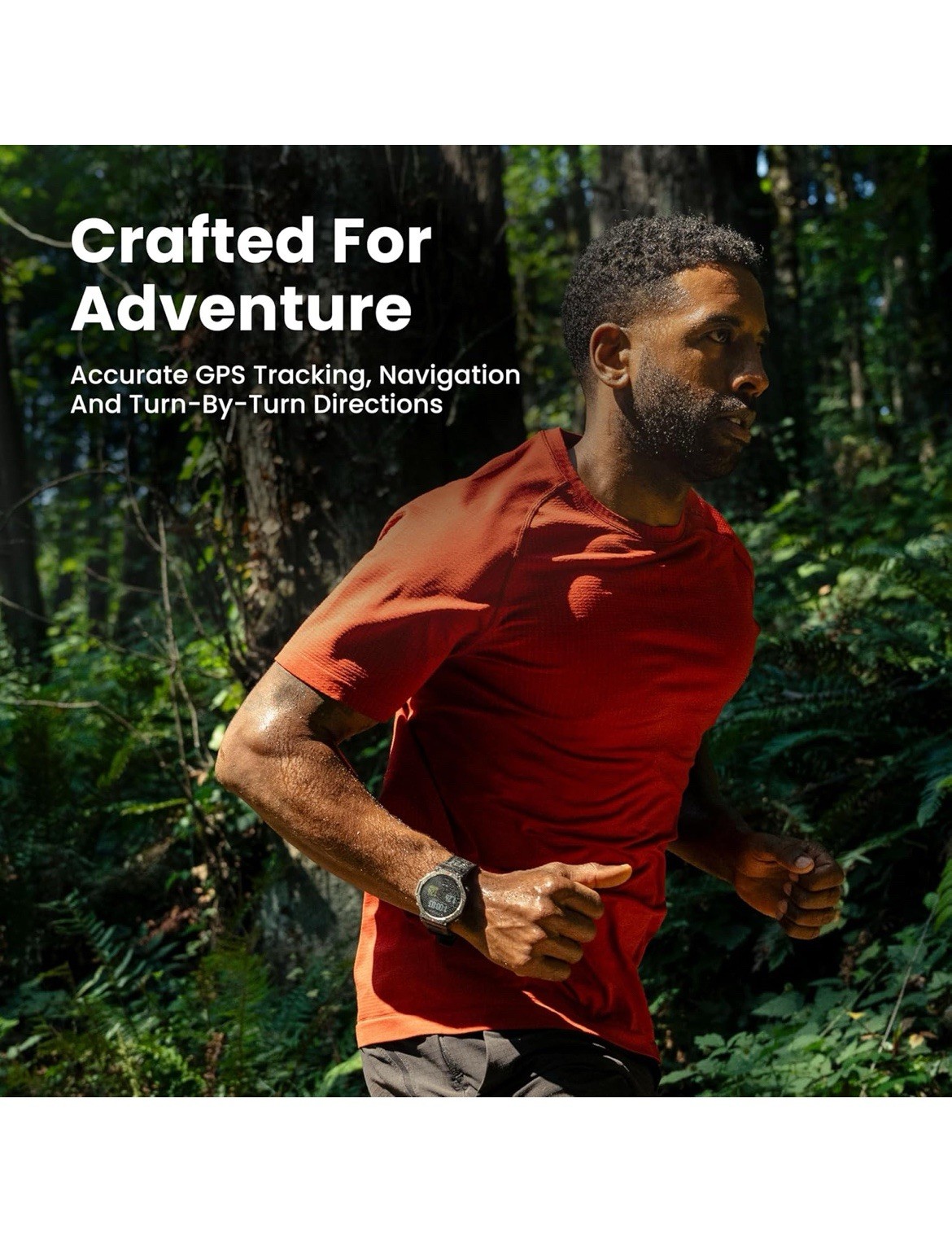 Amazfit T-Rex 3 Rugged/Military Smart Watch, Long Battery Life, Water-Resistant