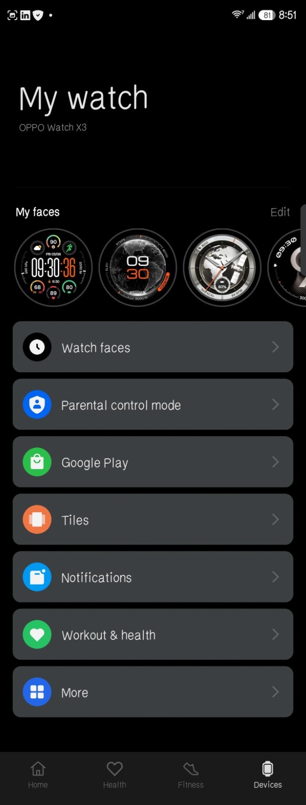 Oppo Watch X3 – Global Version | Wear OS | Obsidian