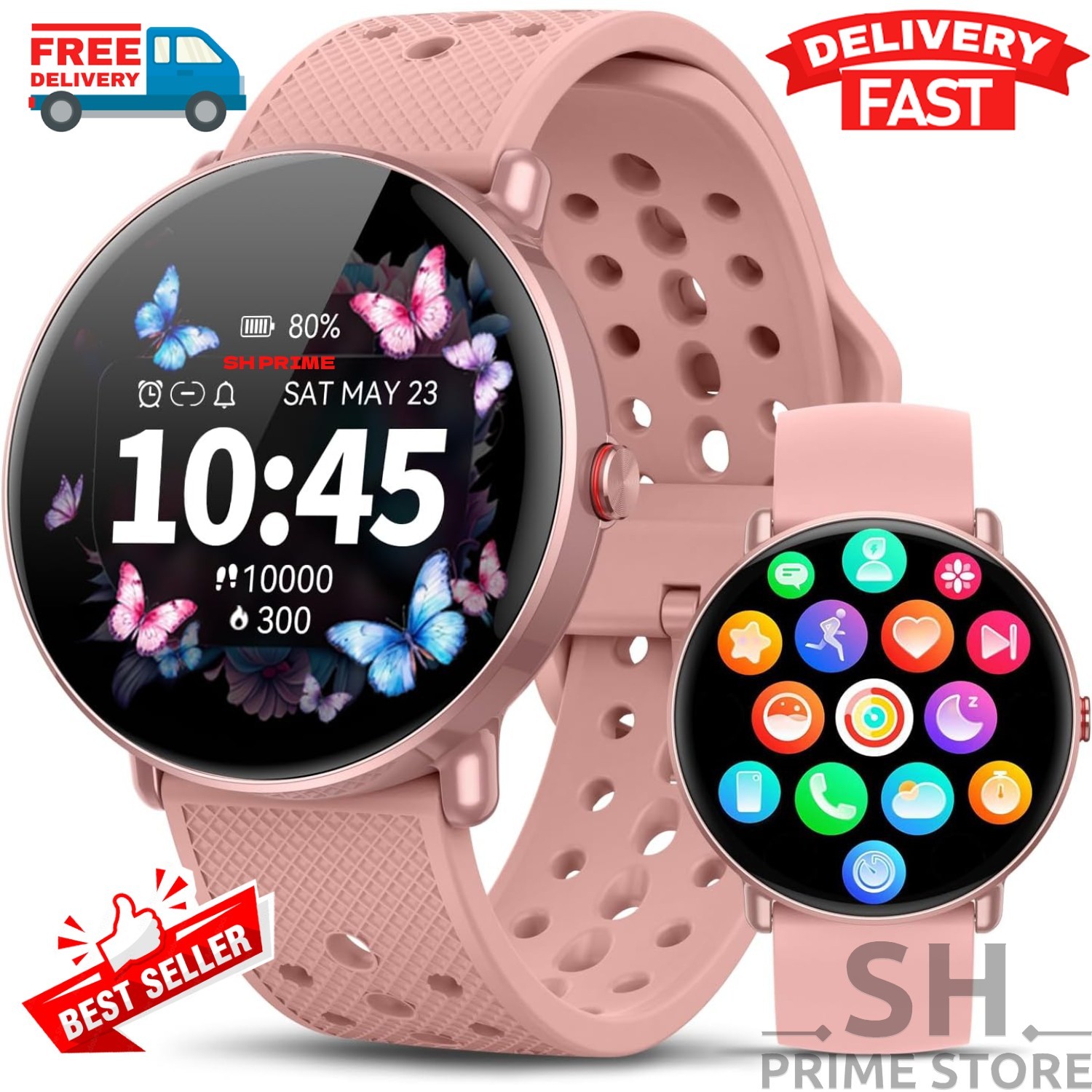 Smart Watch For Men/Women, Waterproof Smartwatch Bluetooth iPhone Samsung 2025