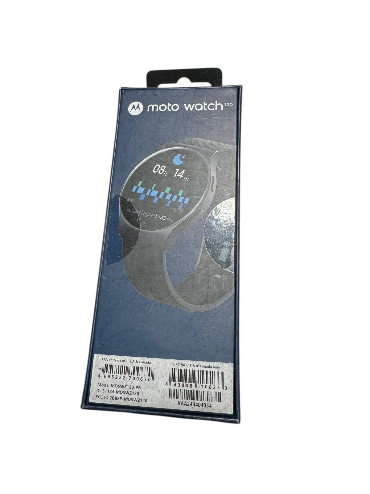 Brand New Motorola Moto Watch 120 AMOLED – iOS & Android- Black