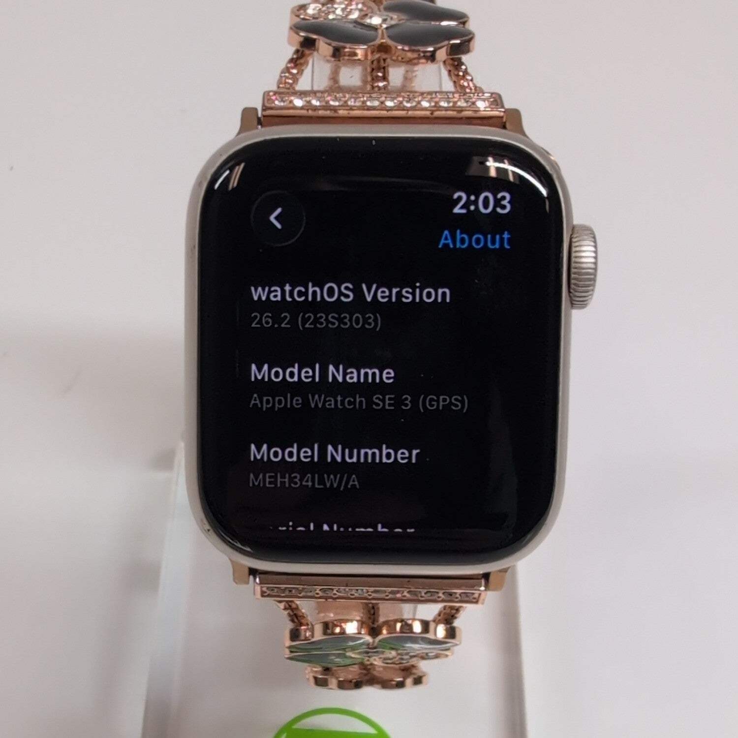 GPS Only Apple Watch SE 3 40MM Starlight Stainless Steel MEH34LW/A