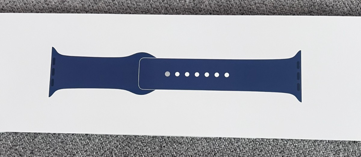 Apple Watch Series 10 42mm GPS Cell Silver Case Denim Sport Band S/M MWX33LW/A