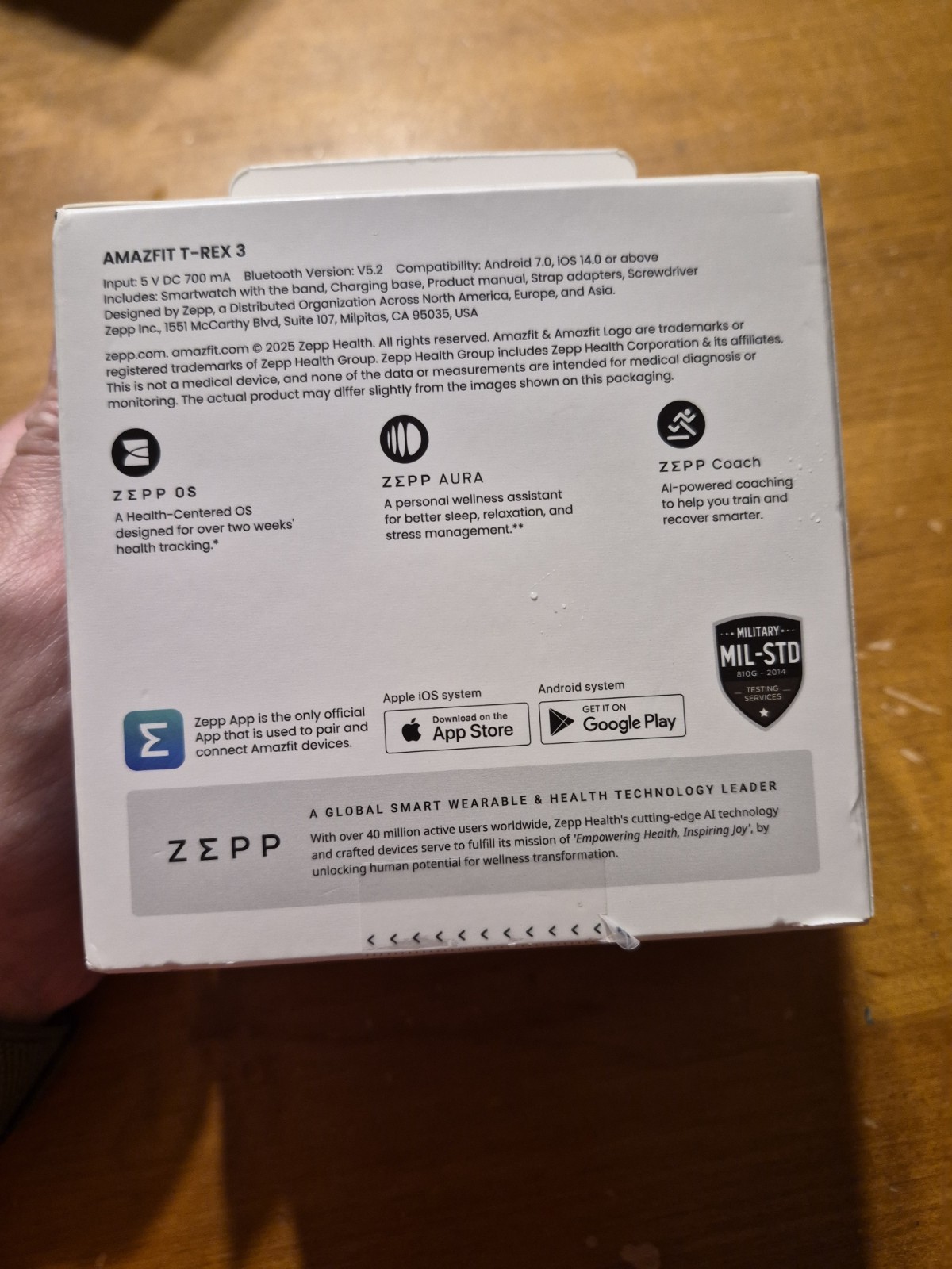 Amazfit T-Rex 3 Onyx Round Black Band Smartwatch A2323