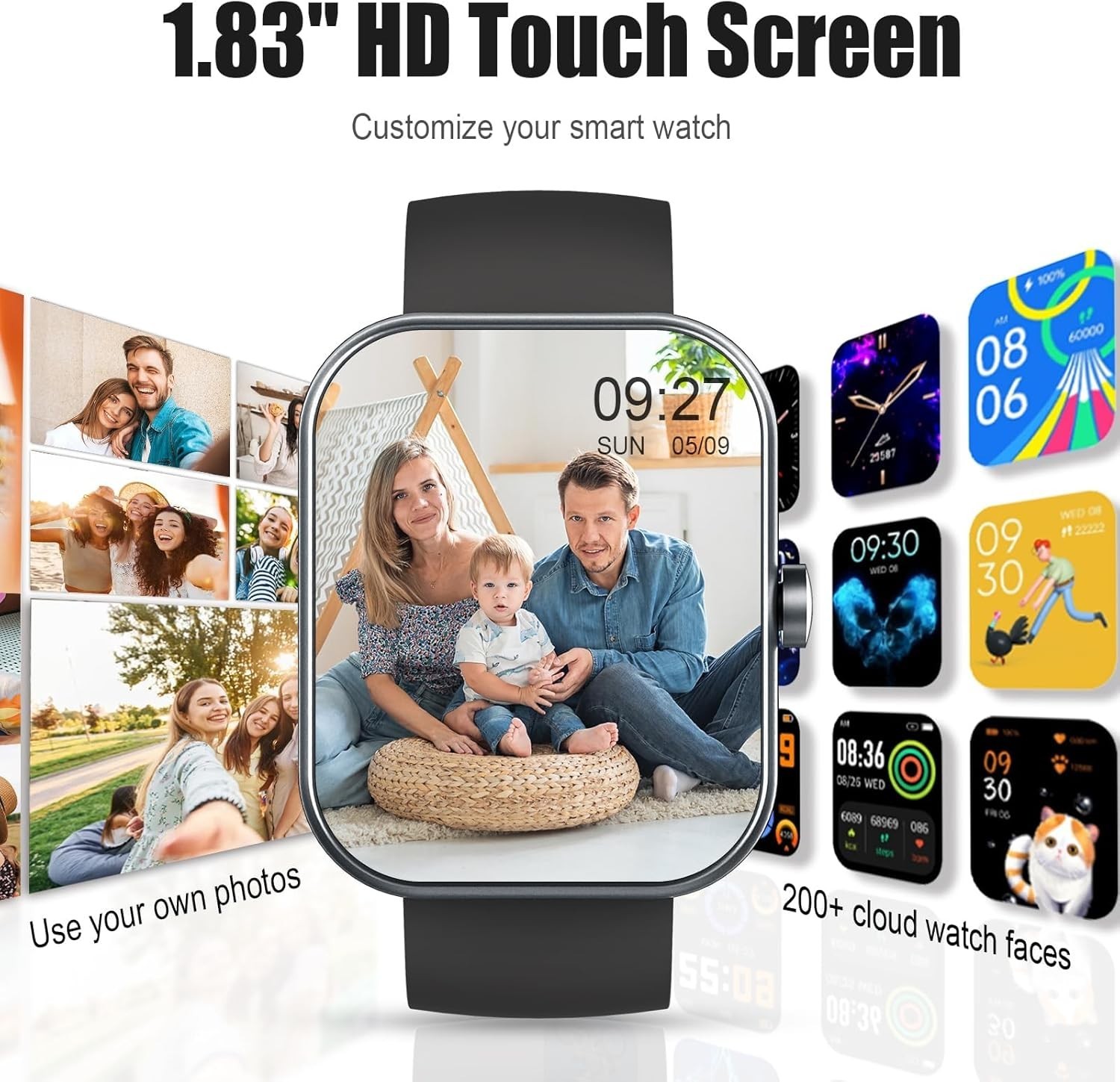 2026 Smart Watch For Men Women Bluetooth Call Fitness Tracker IP68 iPhone Androi