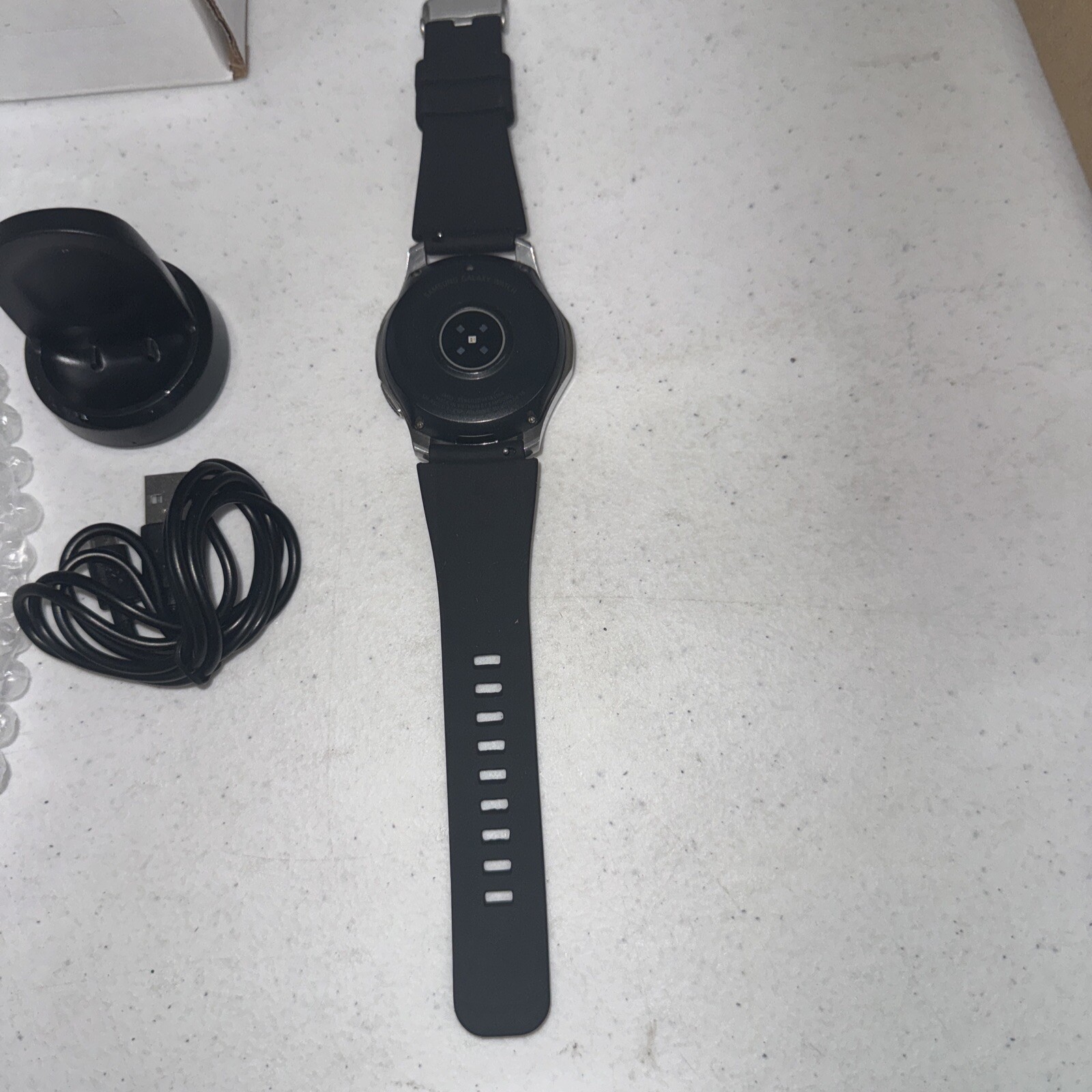 SAMSUNG Galaxy Watch (46mm, GPS, Bluetooth) – Silver/Black (US Version)