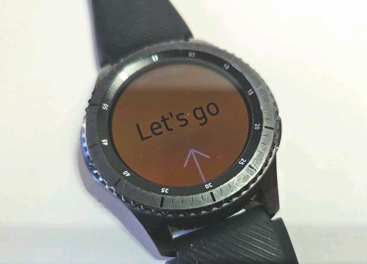 Samsung Gear S3 Frontier SM-R765T 46mm Black Smartwatch, Silicone Band