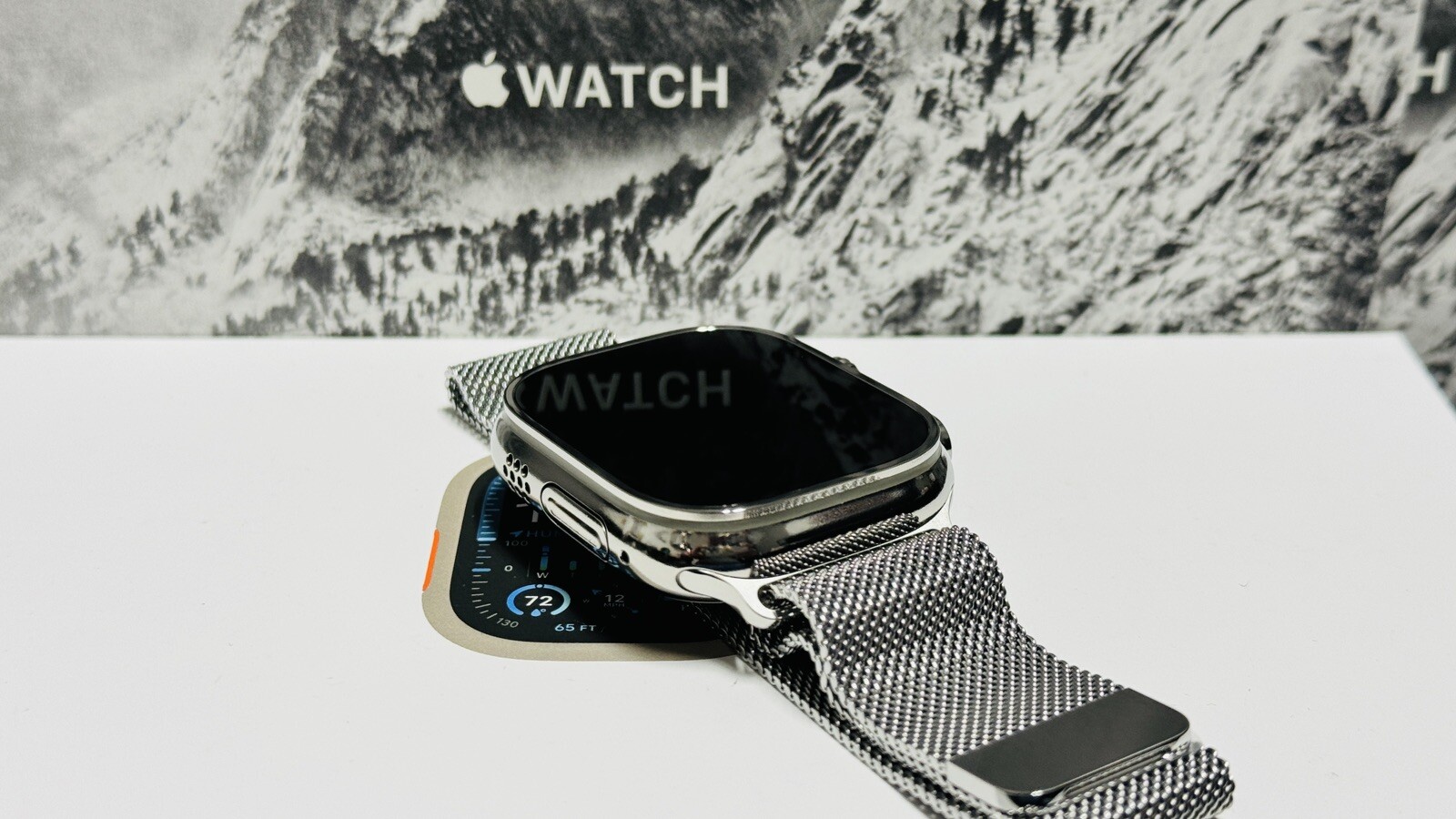 Apple Watch ULTRA 3 49mm CUSTOM Diamond Polished with Apple Milanese Loop