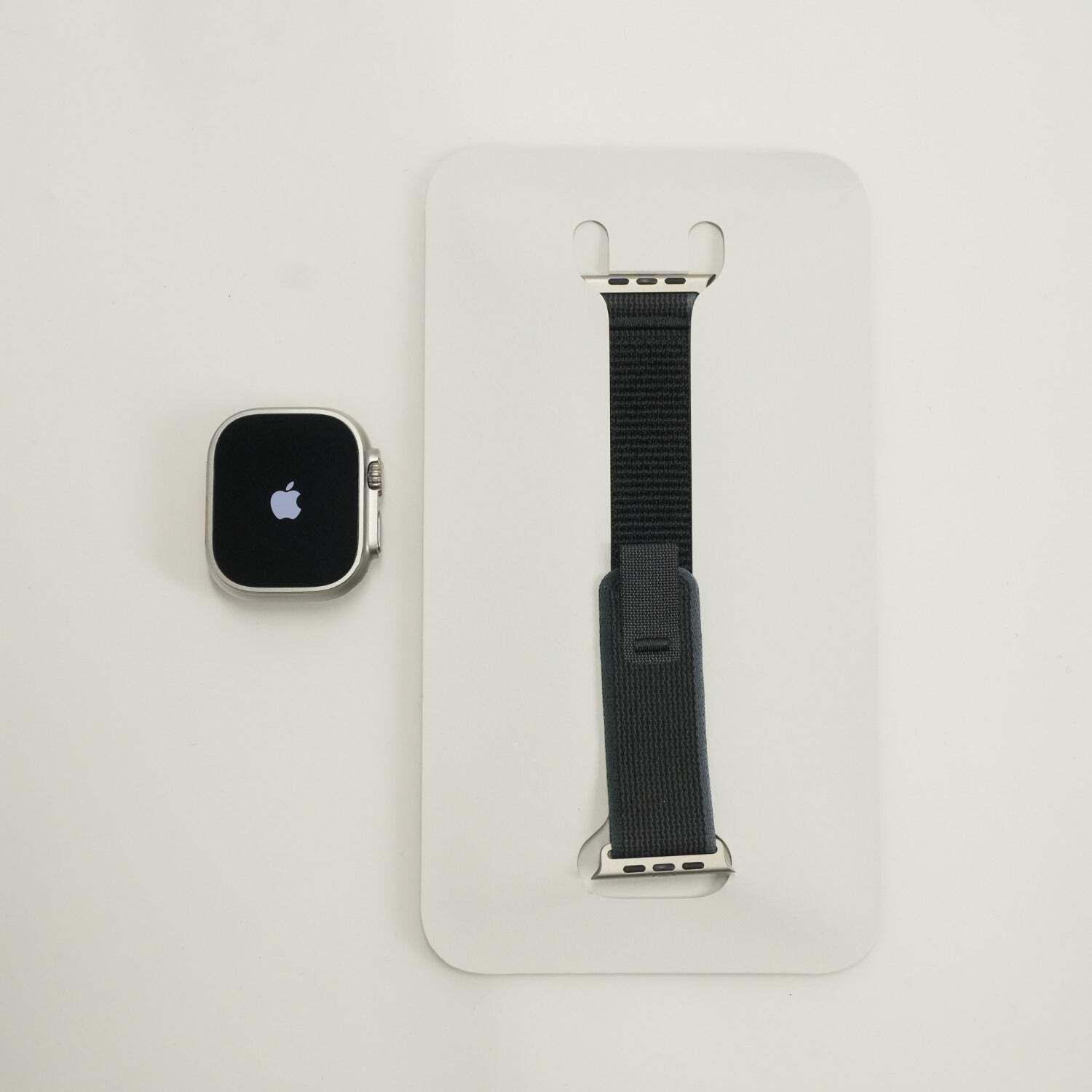 Unlocked Apple Watch Ultra 2 49MM Natural Titanium Black/Charcoal Trail Loop