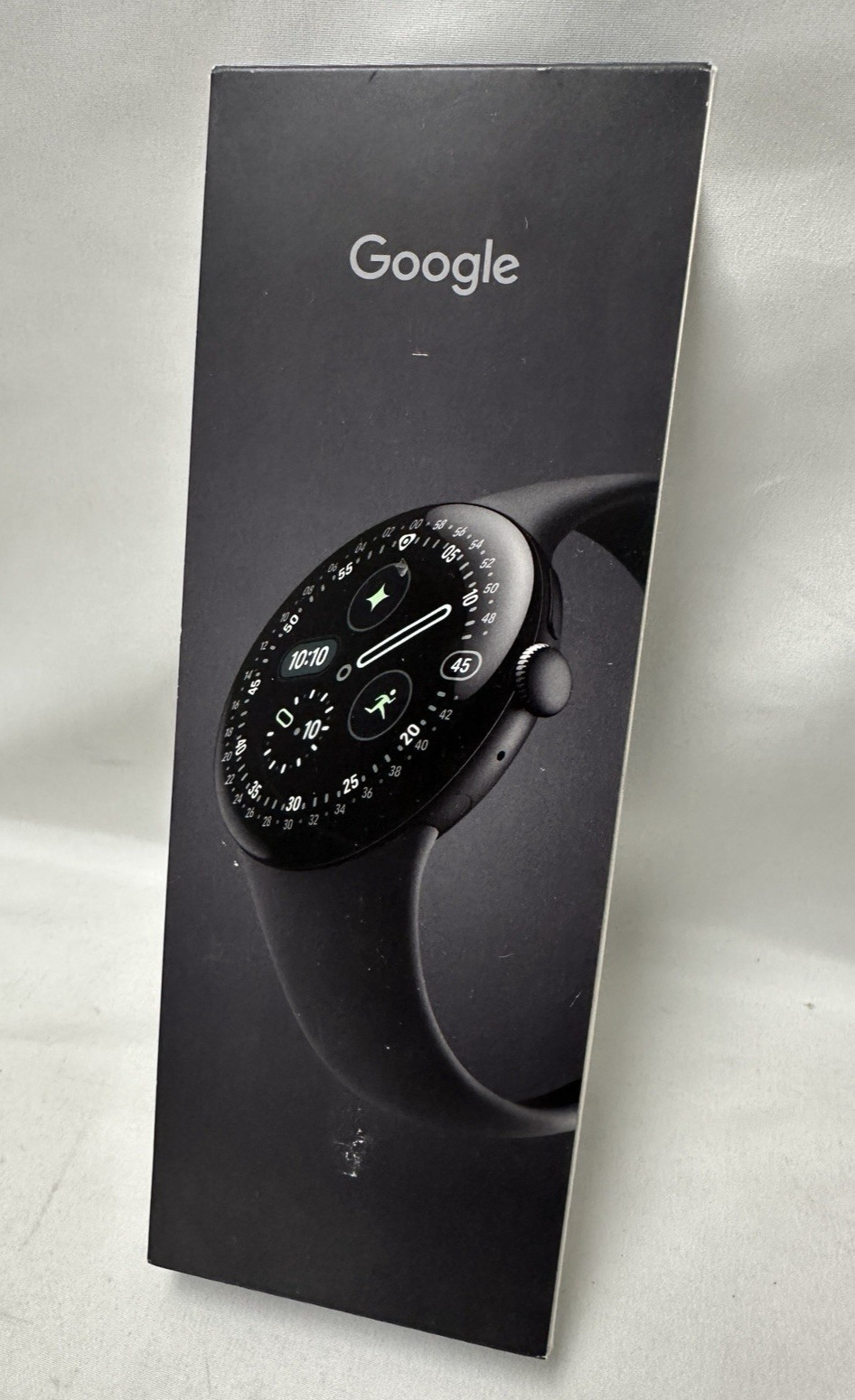 Google Pixel Watch 4 (45mm) Wi-Fi Matte Black – Obsidian Band Sealed – Sealed