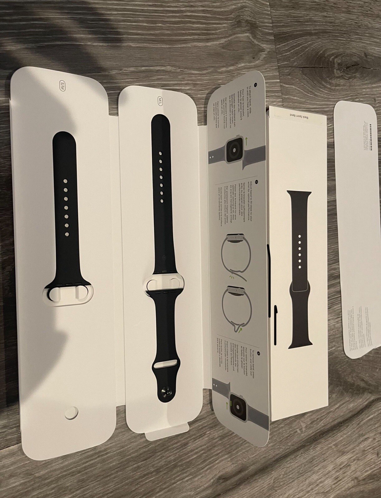 Apple Watch Series 5 44mm Space Gray Aluminum Case with Black Sport Band – S/M &