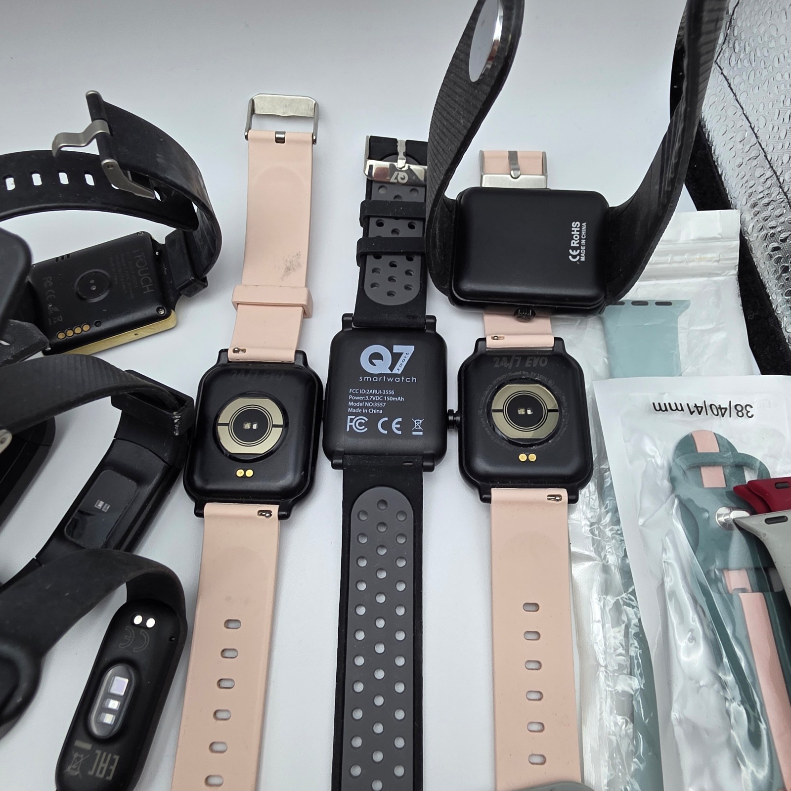 Smart Watch Lot Parts Repair Untested Fitness Tracker 2 lb Mixed Models