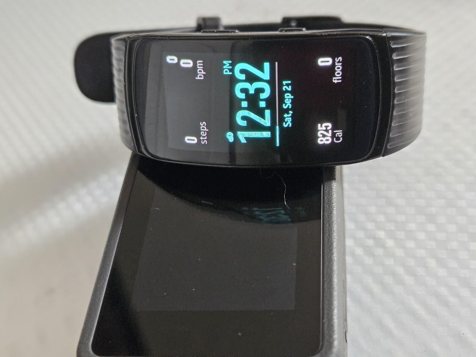 SAMSUNG SM-R365NZKAXAR Gear Fit2 Pro Black Smartwatch Fitness Band (Large)