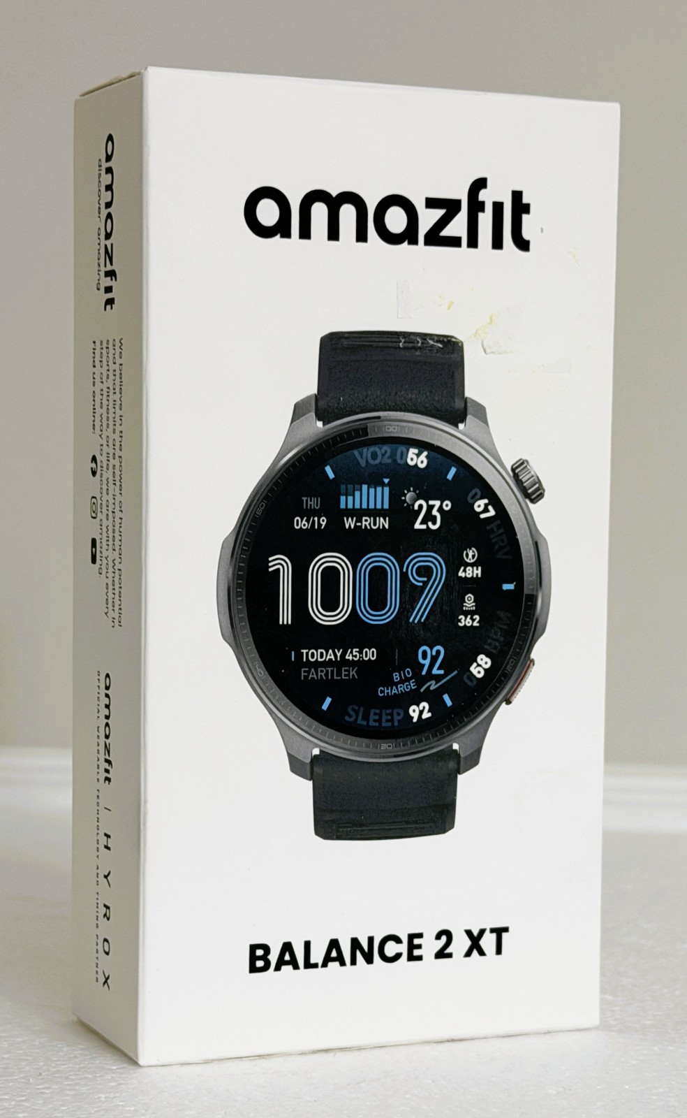 Amazfit – Balance 2 XT Smartwatch 47mm Silicone – Gray / Black – New
