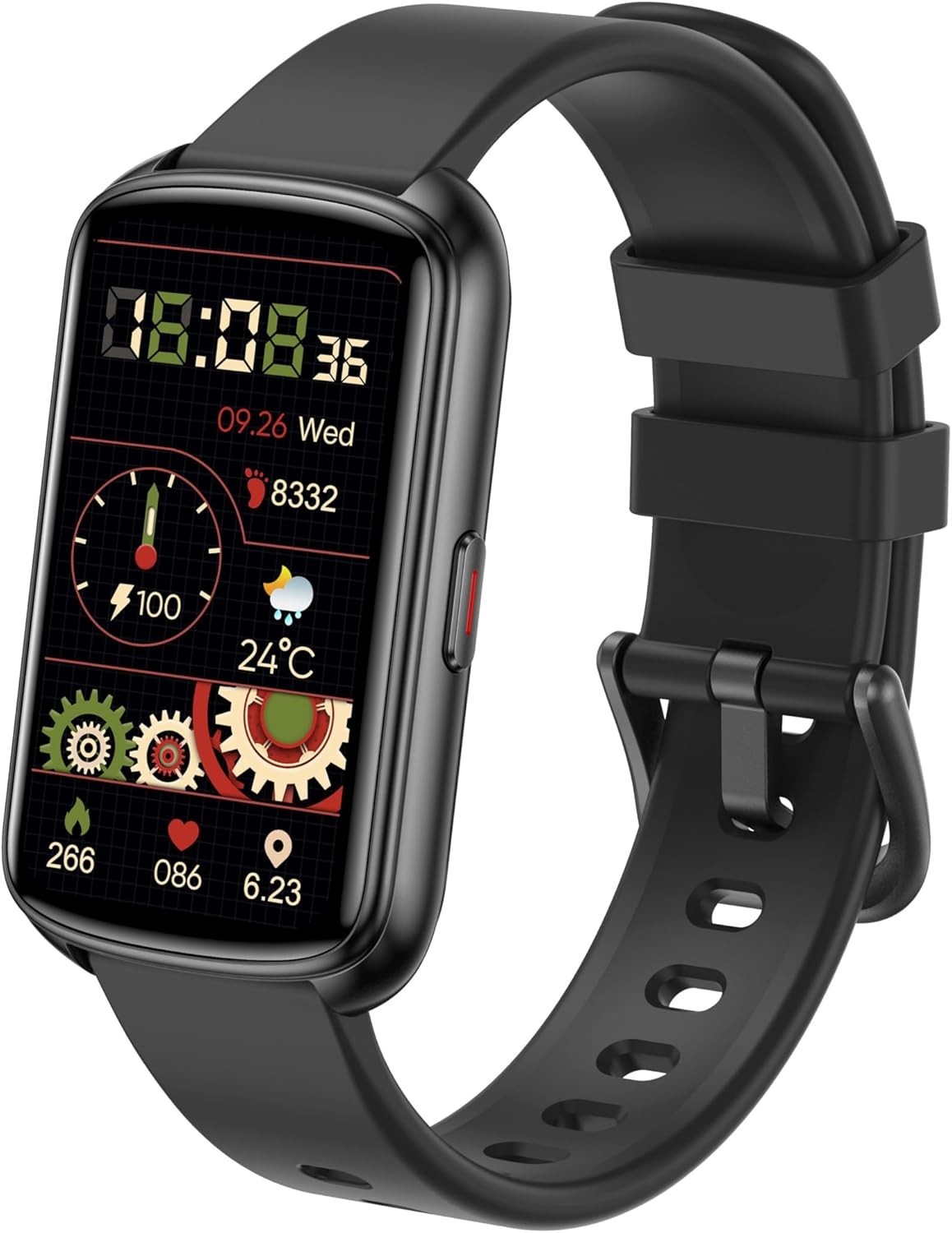 1.47” Waterproof Smartwatch – Heart Rate & Blood Oxygen Activity Tracker