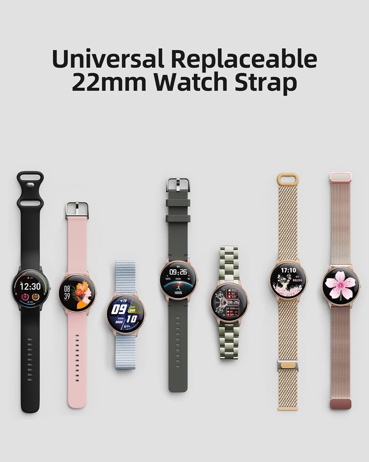 Lightweight HD Display Smartwatch with Heart Rate Monitor & Calls Function