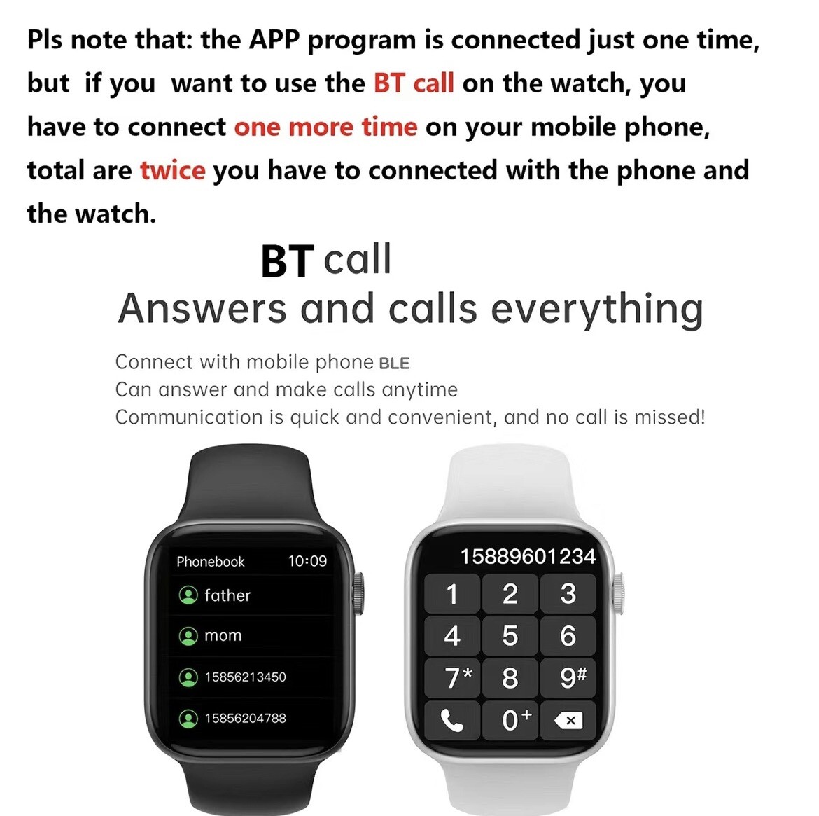 IP67 Waterproof Smart Watch for IOS and Android Devices