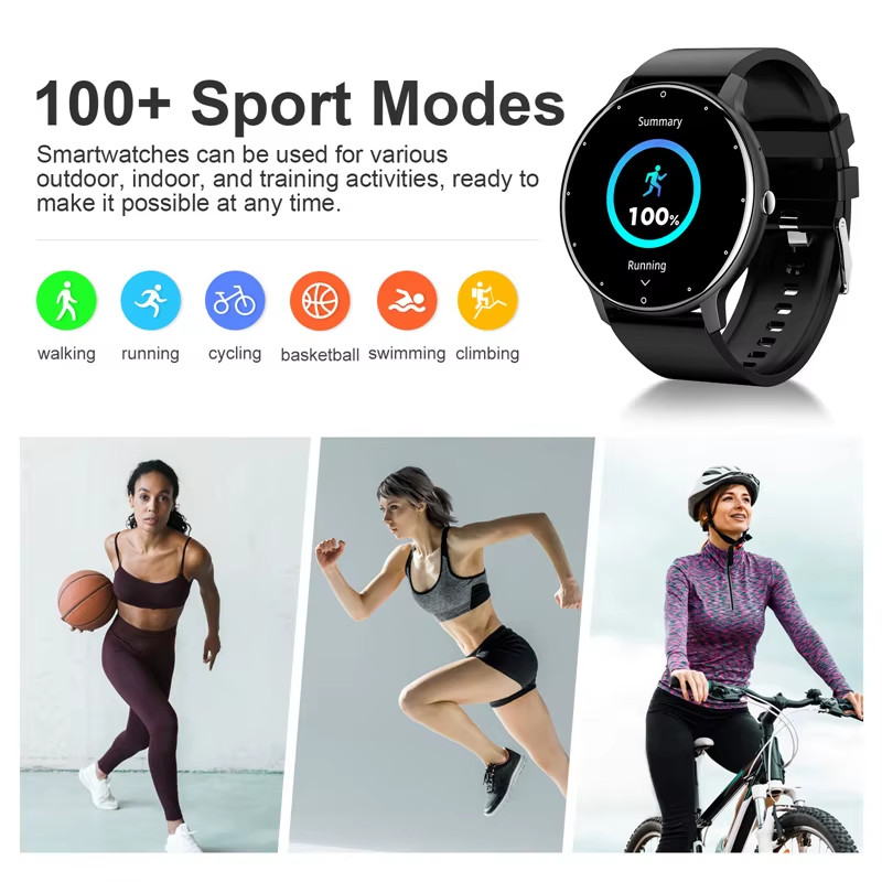 Smart Watch Men Women Bluetooth Call Fitness Tracker Waterproof Sports Watch