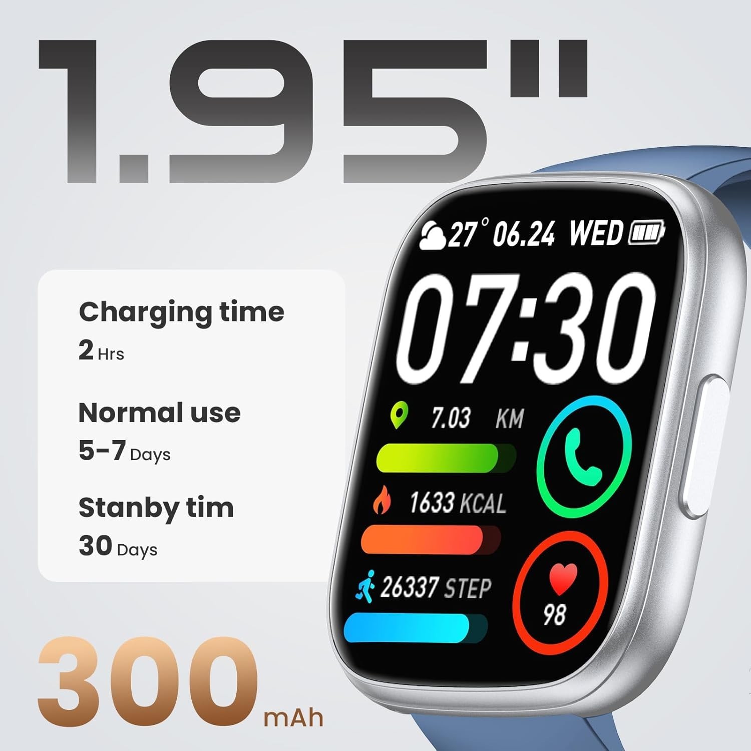 Reloj Inteligente de Mujer Hombre para Iphone Apple Samsung Android y Bluetooth