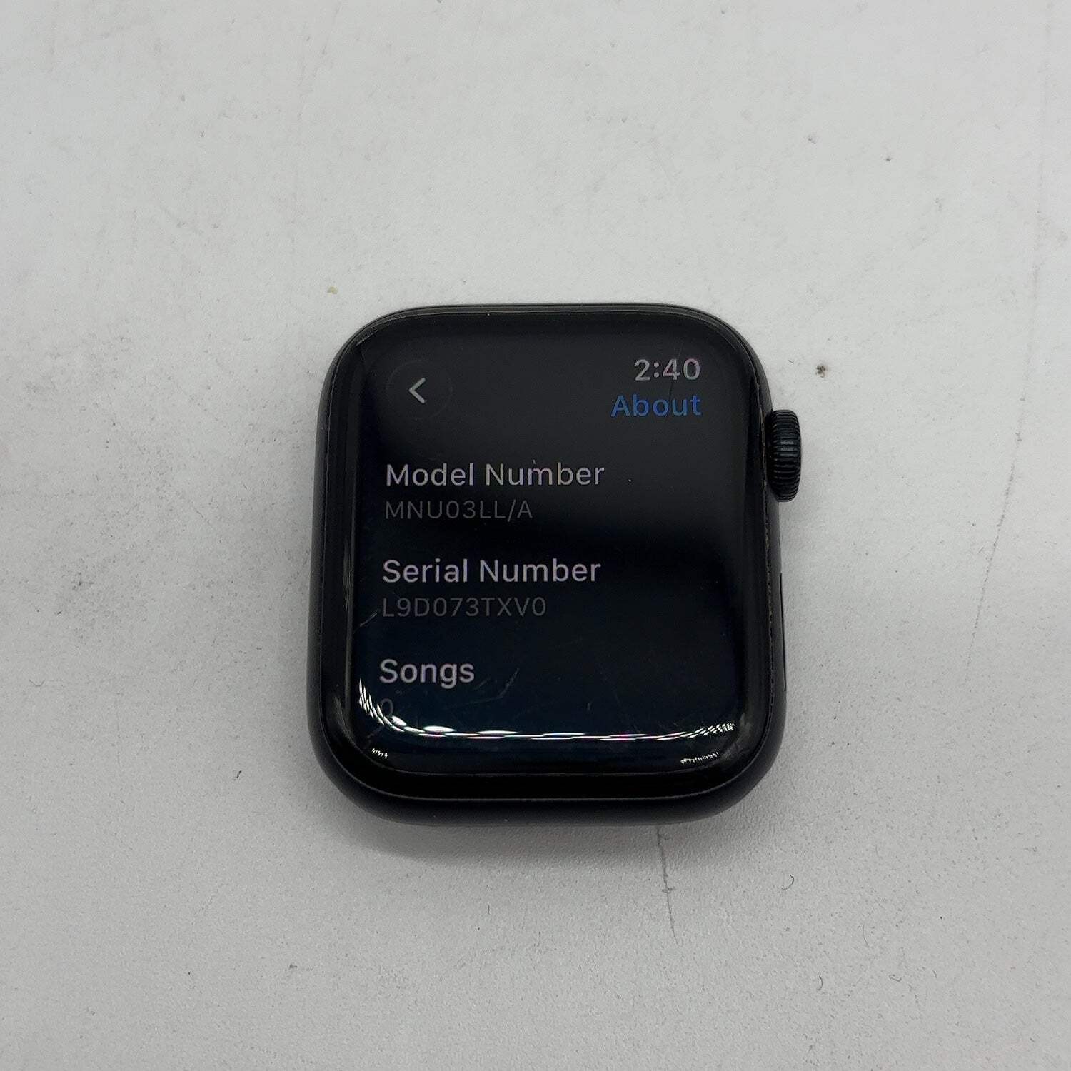 Unlocked Apple Watch SE 2nd Gen 40MM Midnight Aluminum MNU03LL/A Face Only