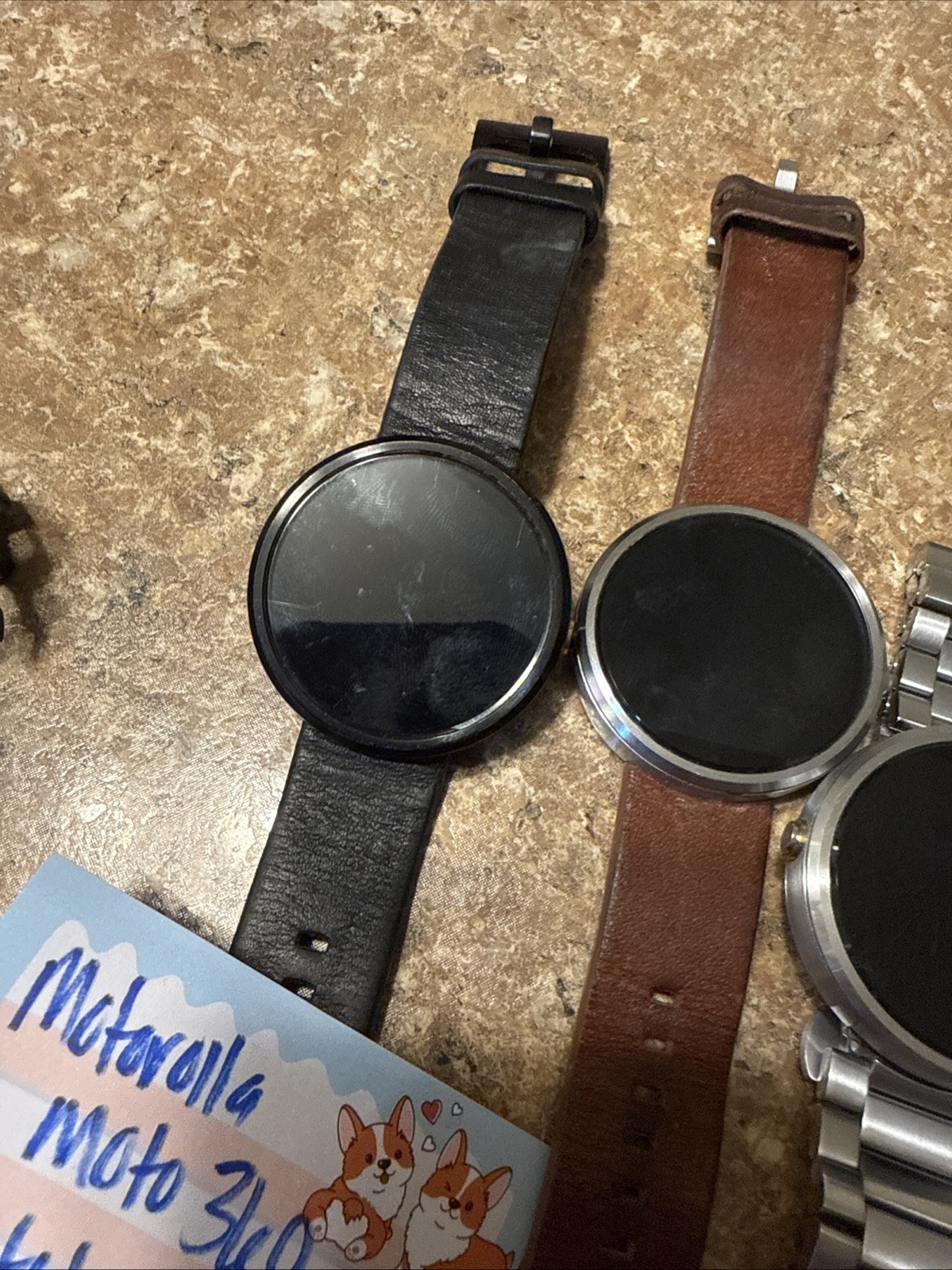 X6 Motorola Moto 360 Smart Watches Parts Only!!!! No Return!!