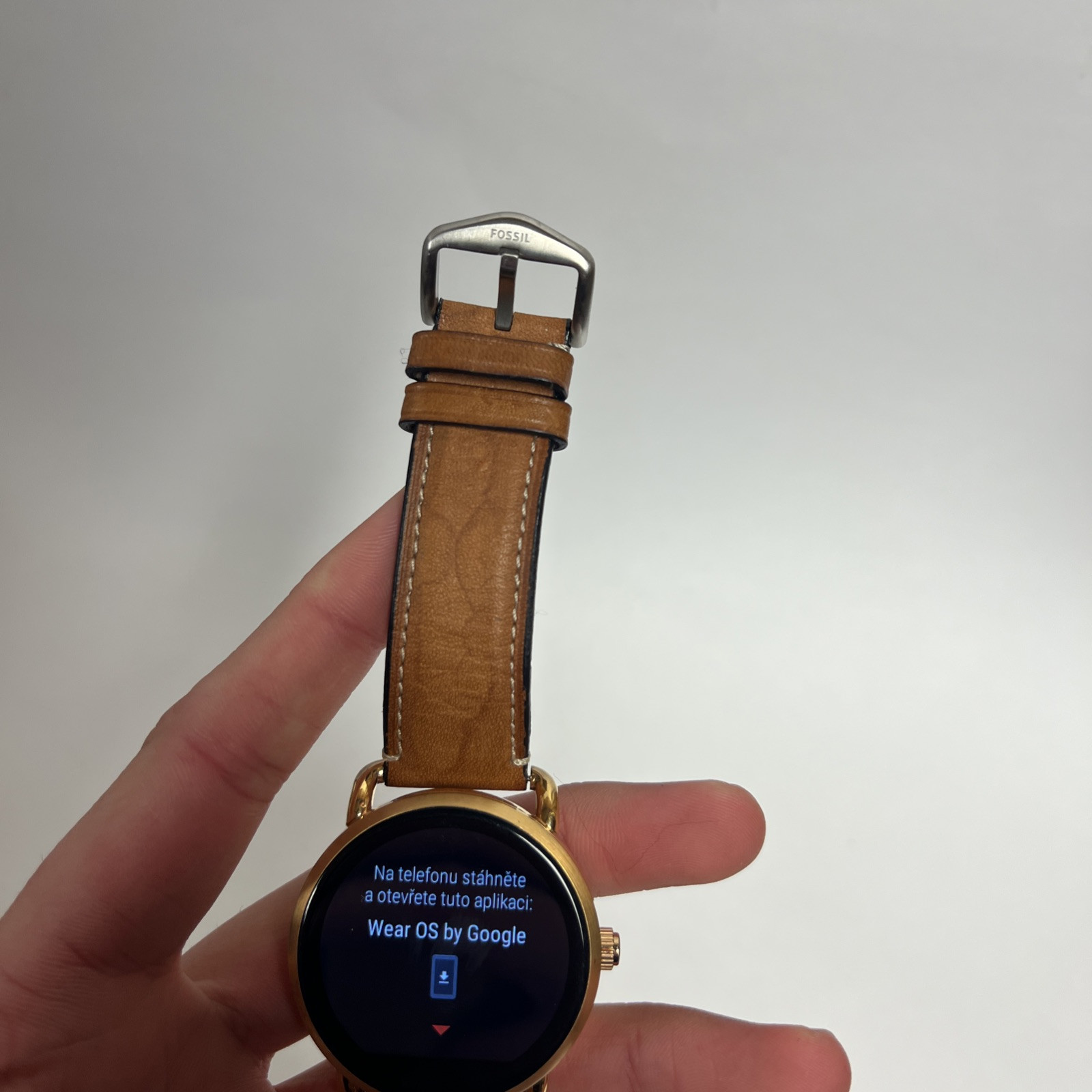 Fossil Q Gen. 2 Wander 45mm Smartwatch Rose Gold-tone Leather Band FTW2102 Read