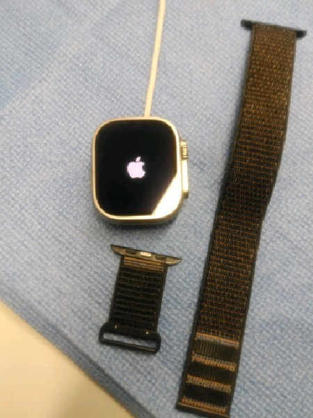 Apple Watch Ultra MQET3LL/A iOS Smartwatch AMOLED Display 49mm Titanium Case