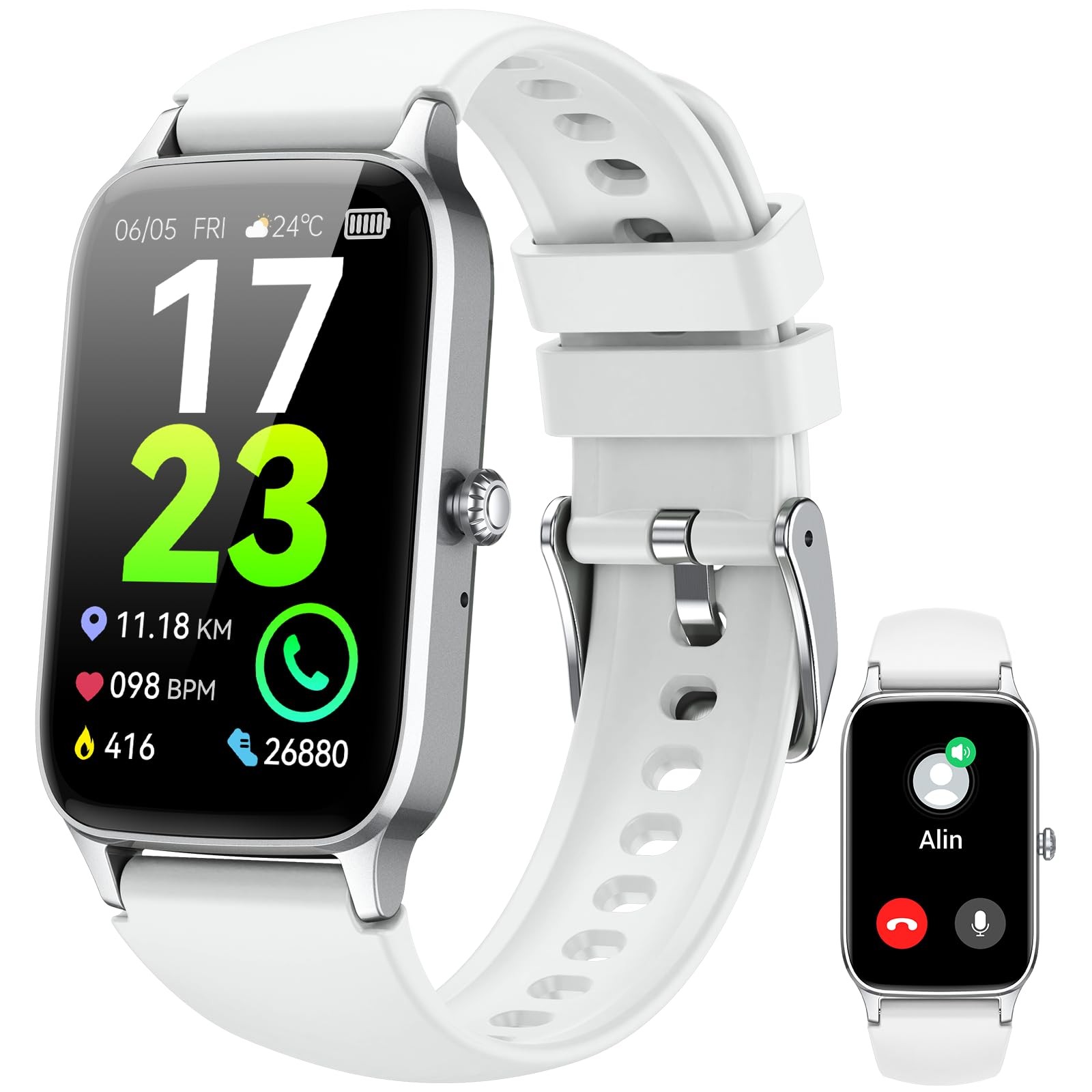 (Answer/Make ), 2025 New Fitness Tracker for Men 1.57” HD Fitness , Heart Rat…