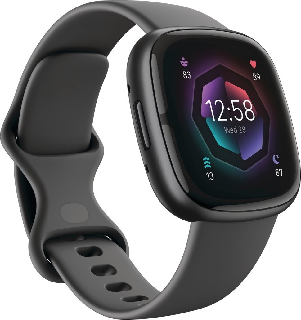 Fitbit Sense 2 Advanced Health and Fitness Smartwatch – Grey/Graphite | USED