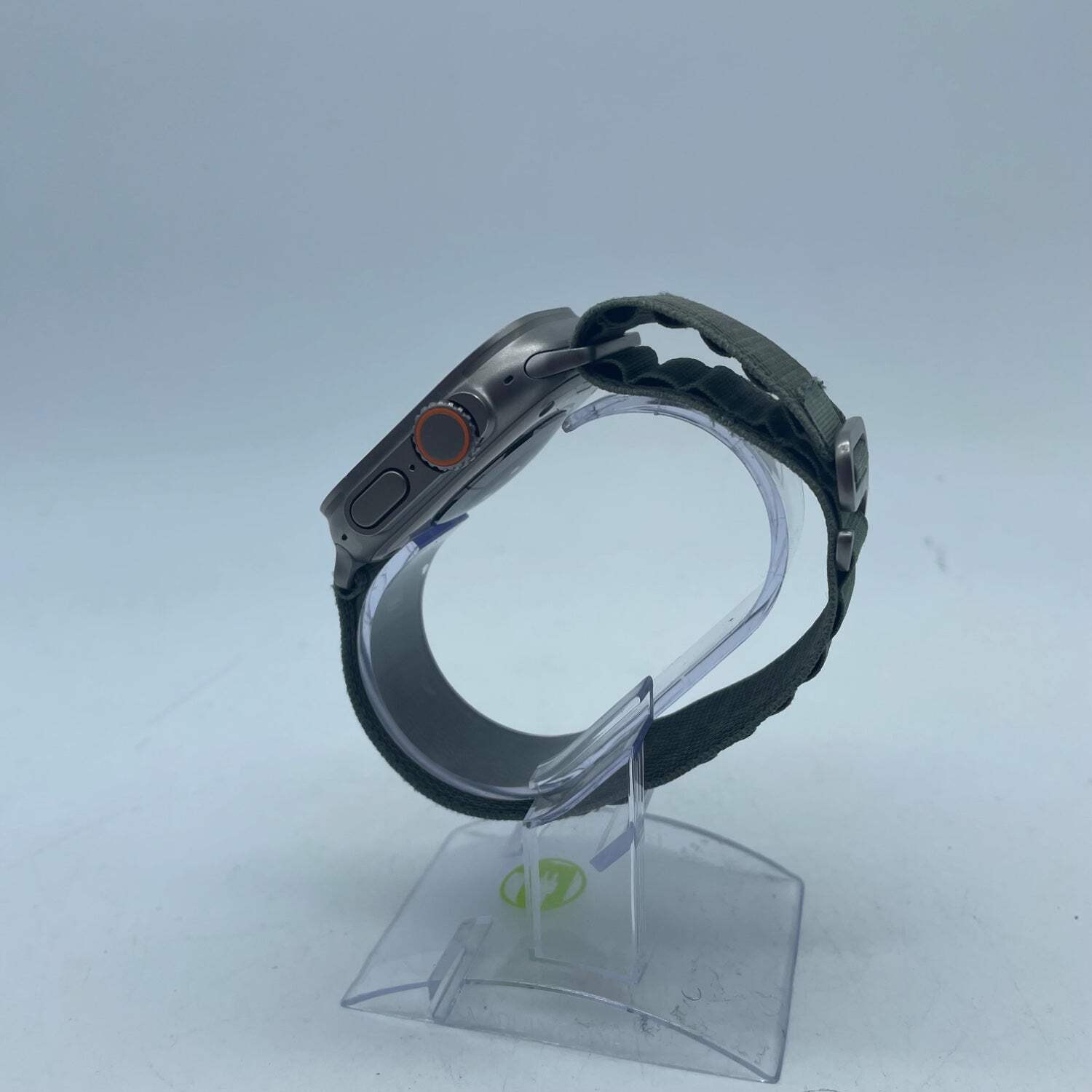 Unlocked Apple Watch Ultra 49MM Natural Titanium Green Gray Solo Loop MQW3LL/A