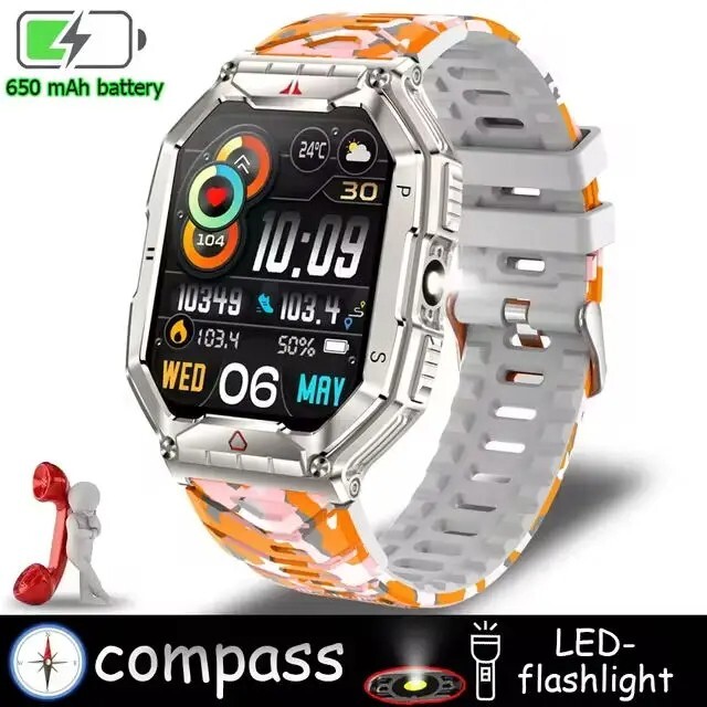 Durable Military GPS Smart Watch KR82 Outdoor Smartwatch